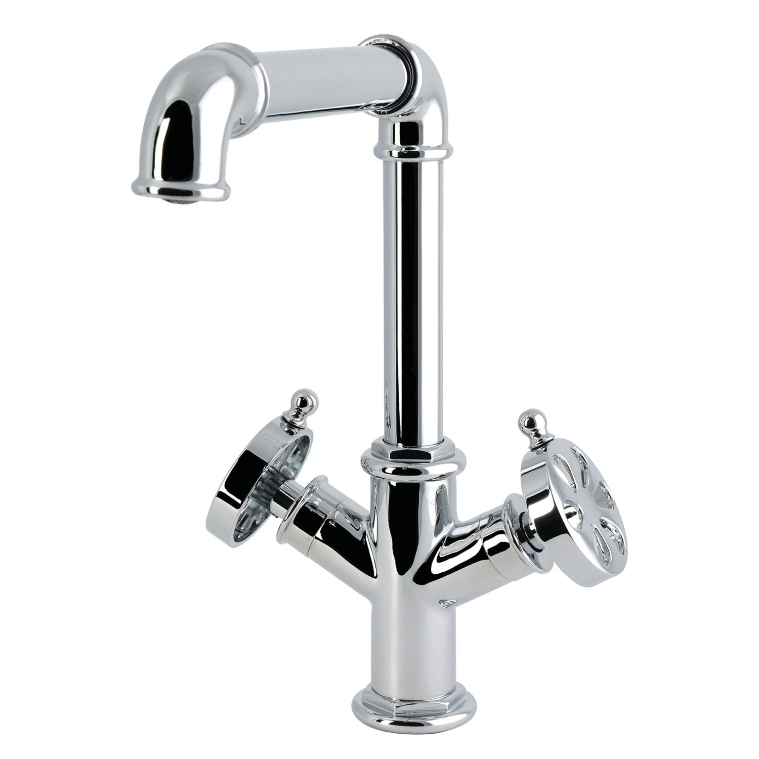 Kingston Belknap LS6401RX Robinet de barre de montage de plate-forme à deux poignées 1, chrome poli