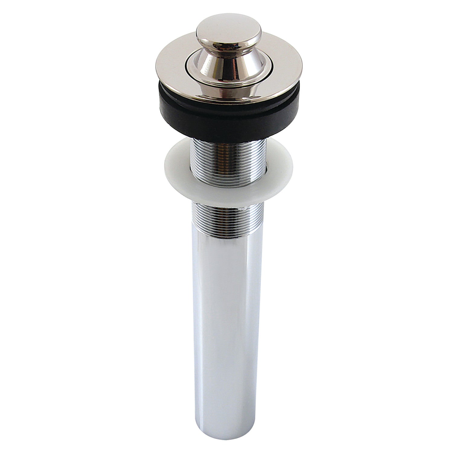 Kingston Heirloom EV3006 - Trimscape Brass Lift and Turn Bathroom Sink Drain without Overflow, 17 Gauge, Polished Nickel