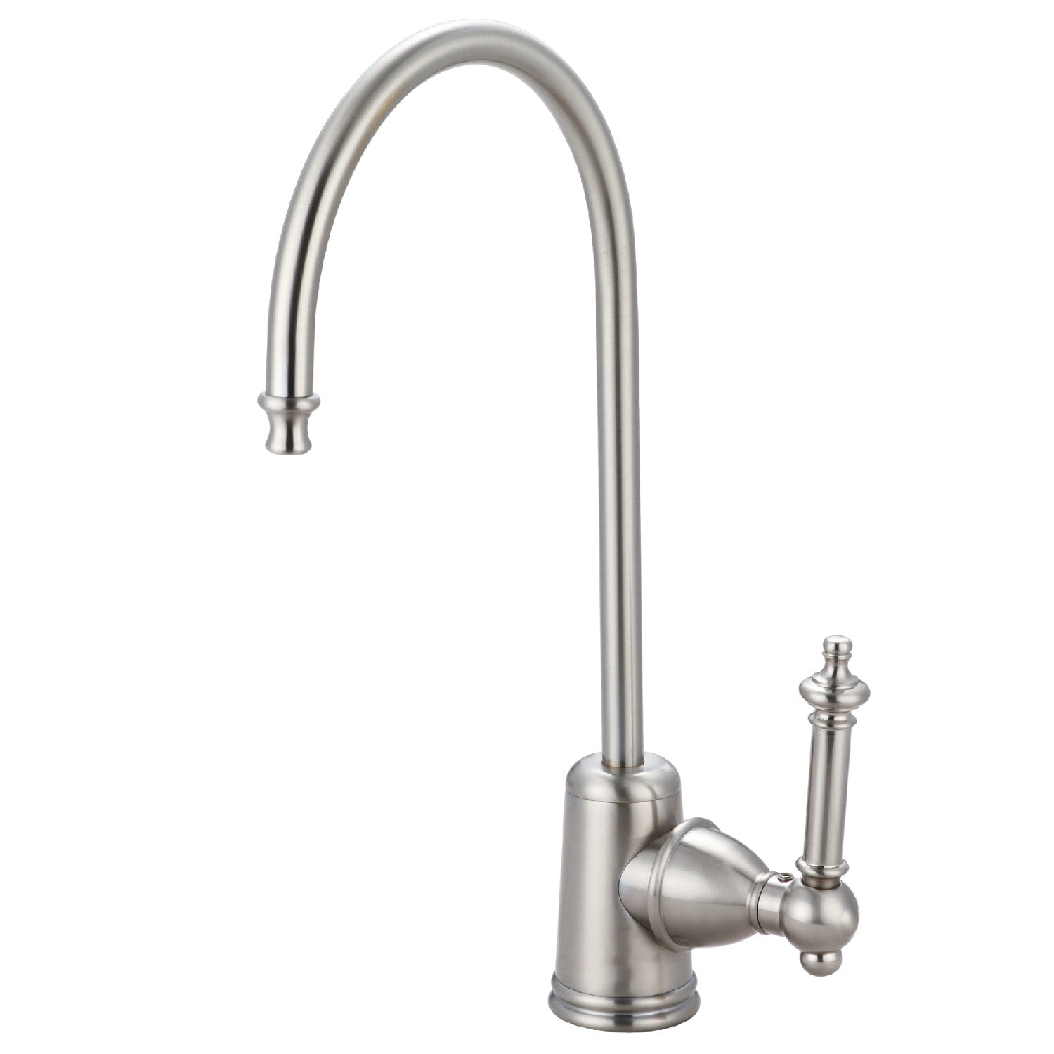 Kingston Tulare KS7198TL - Robinet de filtration d'eau à une poignée Templeton 1 trou, Nickel brossé