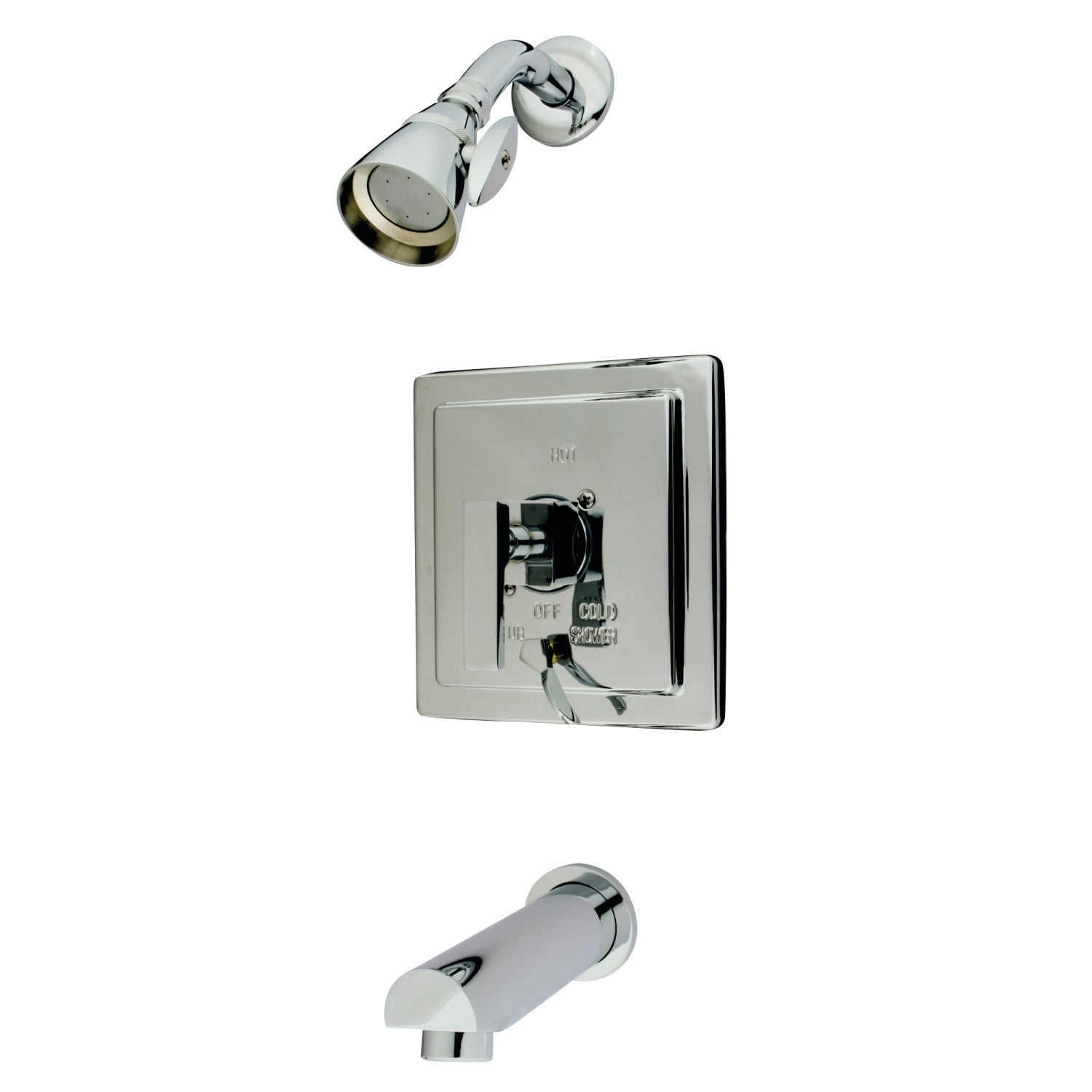 Kingston Sona KB86510QLL - Robinet de baignoire et de douche à pression simple poignée, chromé poli