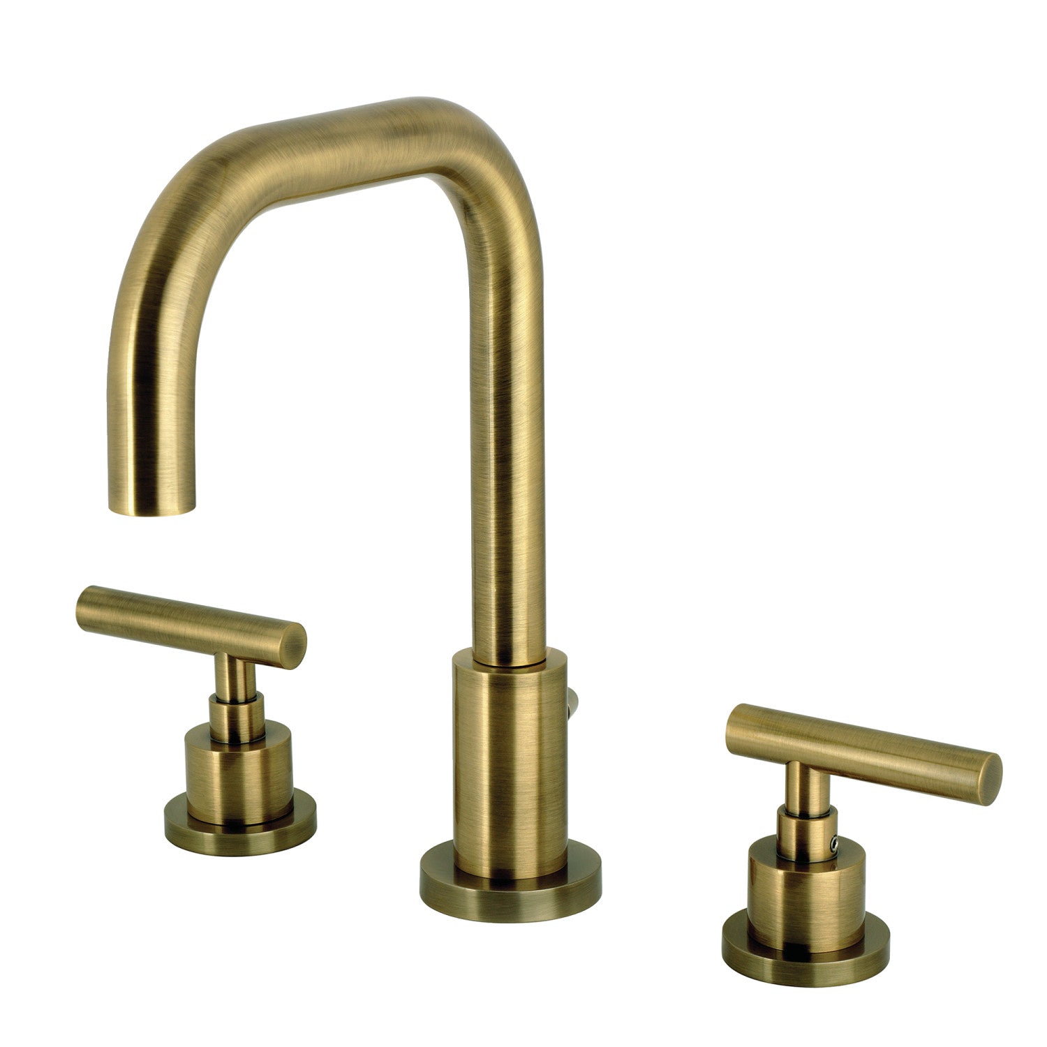 Kingston Sona FSC893CMLAB - Robinet de salle de bain étendu Manhattan avec laiton à tirette, laiton antique