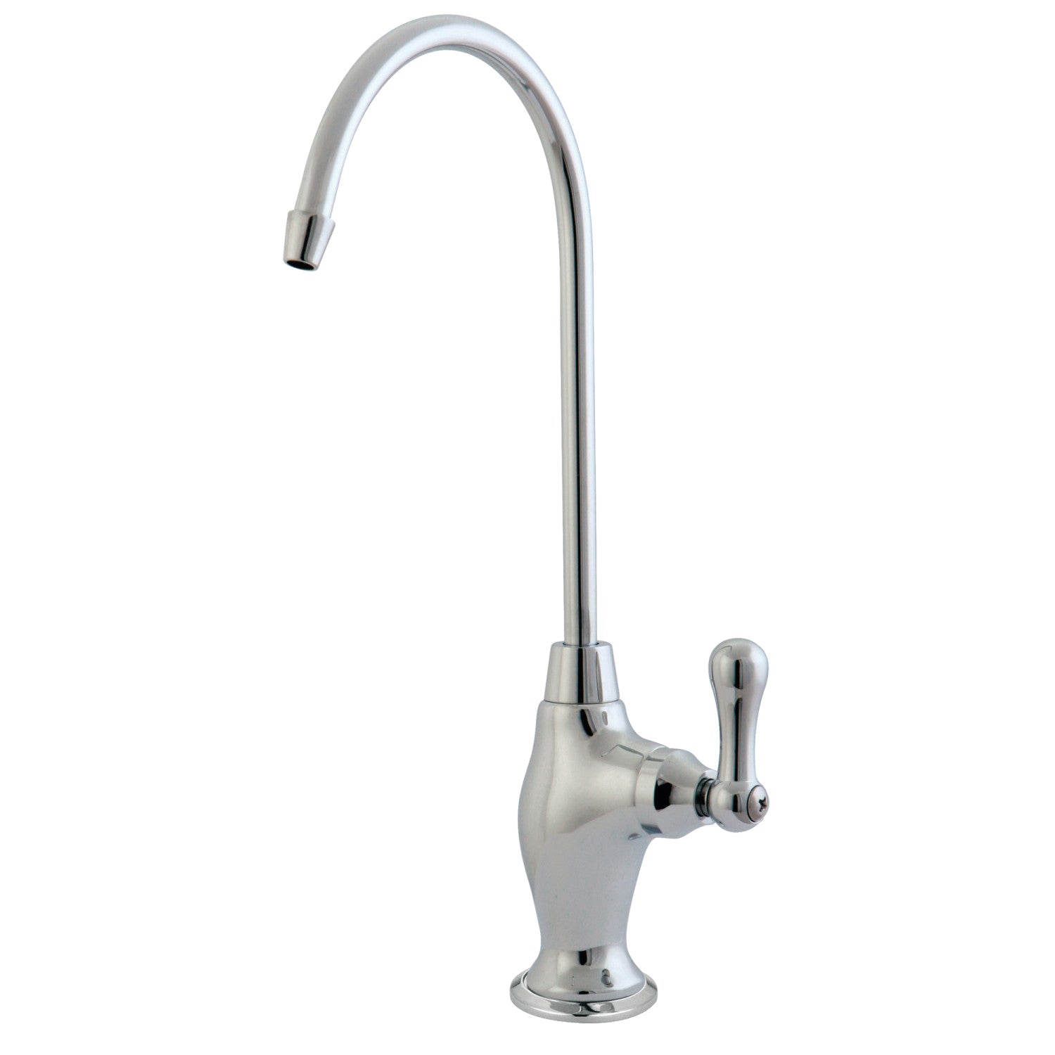 Kingston Heirloom KS3191AL - Restoration Single-Handle 1-Hole Deck Mount Water Filtration Faucet, Polished Chrome