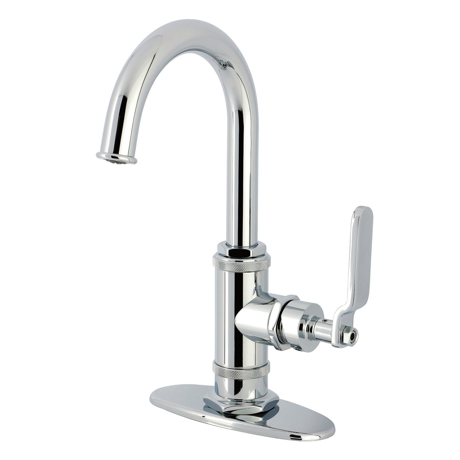 Kingston Sona KSD8501KL - Robinet de barre de montage de plate-forme à une poignée Whitaker 1 trou, chrome poli