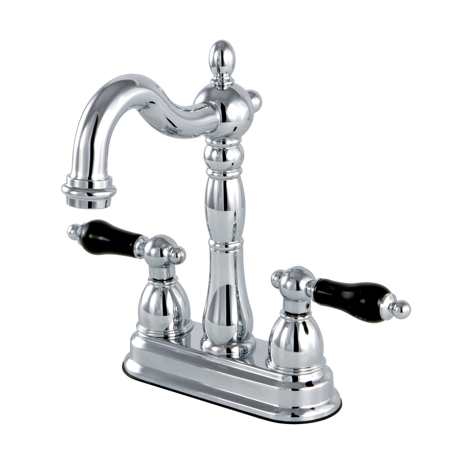 Kingston Heirloom KB1491PKL - Robinet de bar à deux poignées 2 trous, chrome poli