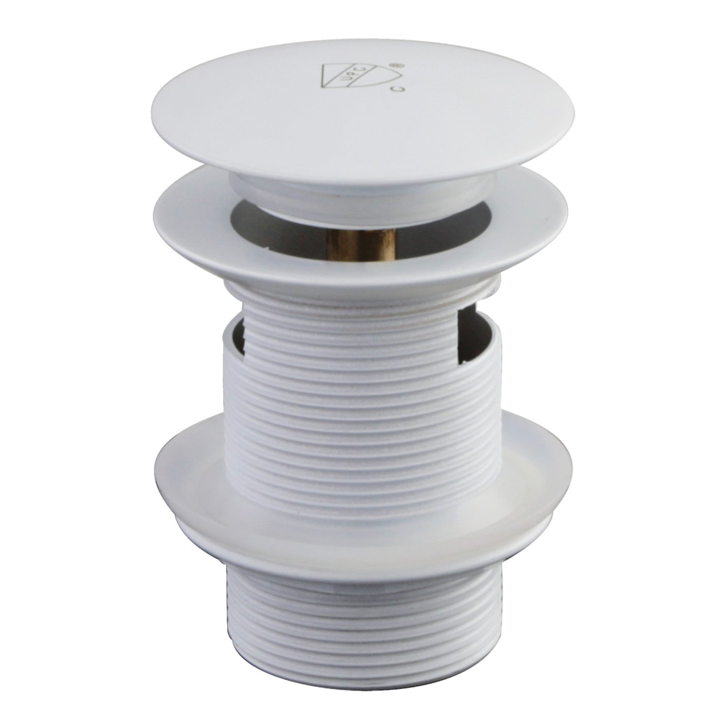 Kingston Sona VTDESHOEWH - Trimscape Brass Toe Touch Tub Drain Shoe with Overflow, White