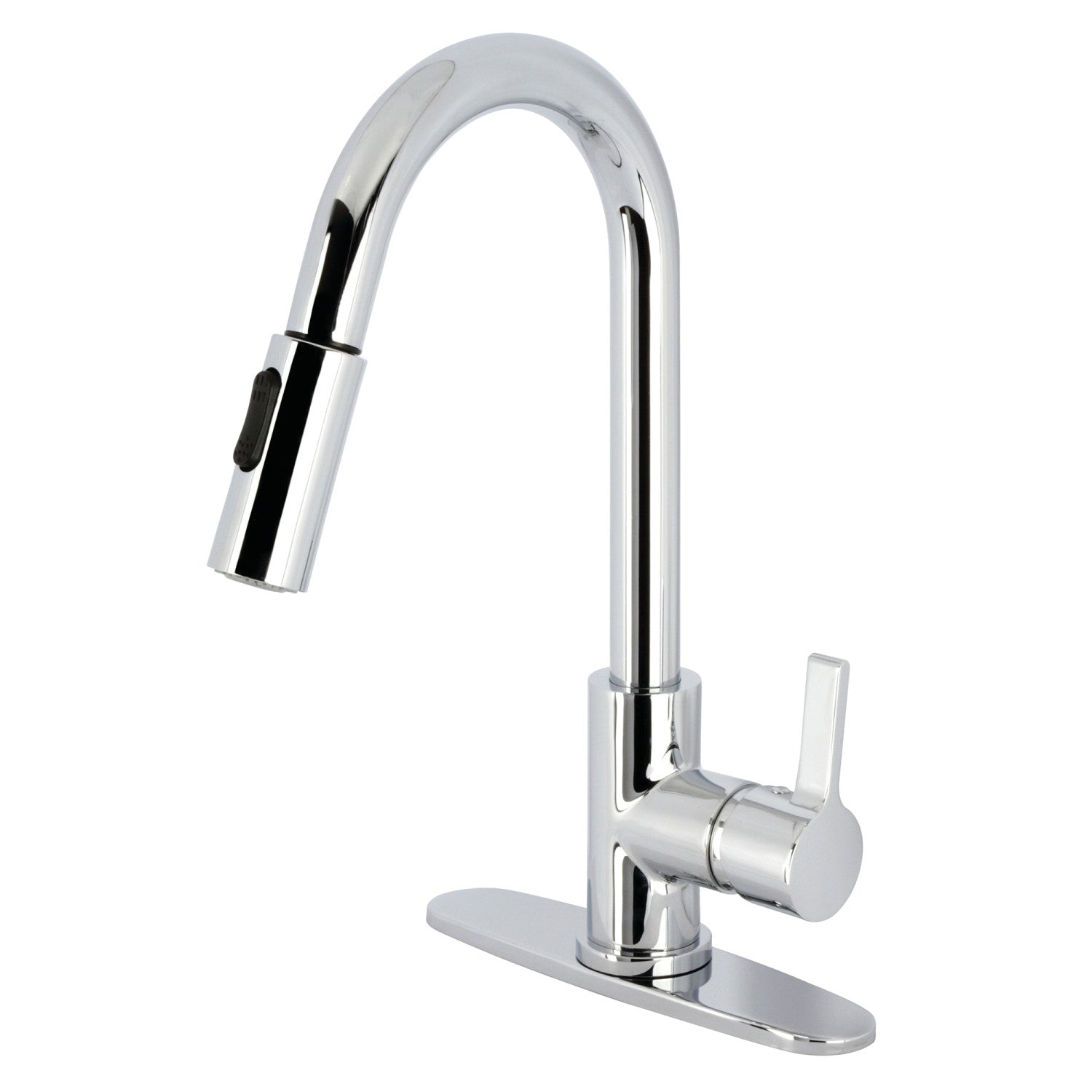 Kingston Sona LS8781CTL - Continental Single-Handle Pull-Down Kitchen Faucet, Polished Chrome