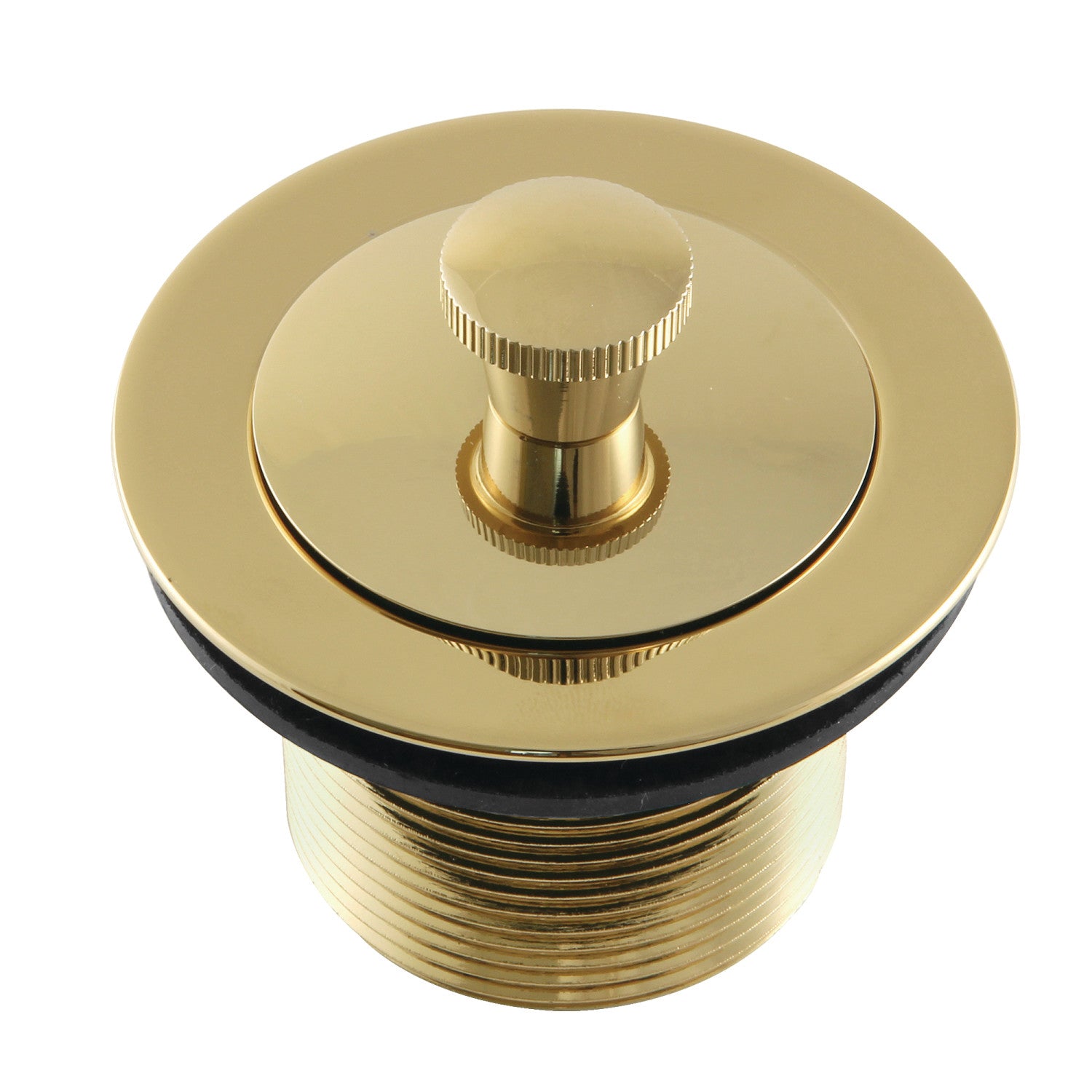 Kingston Heirloom DLL212 - Trimscape Brass Lift and Turn Tub Drain, Polished Brass