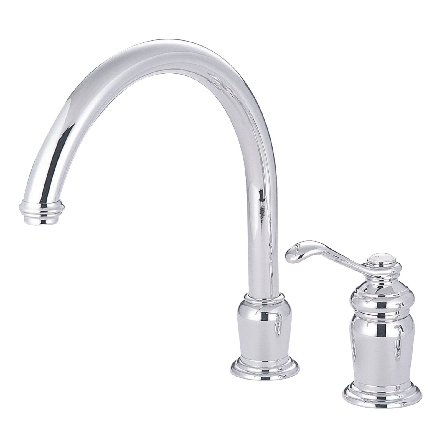 Kingston Templeton KS7821TLLS Robinet de cuisine à une poignée 2 trous, chrome poli