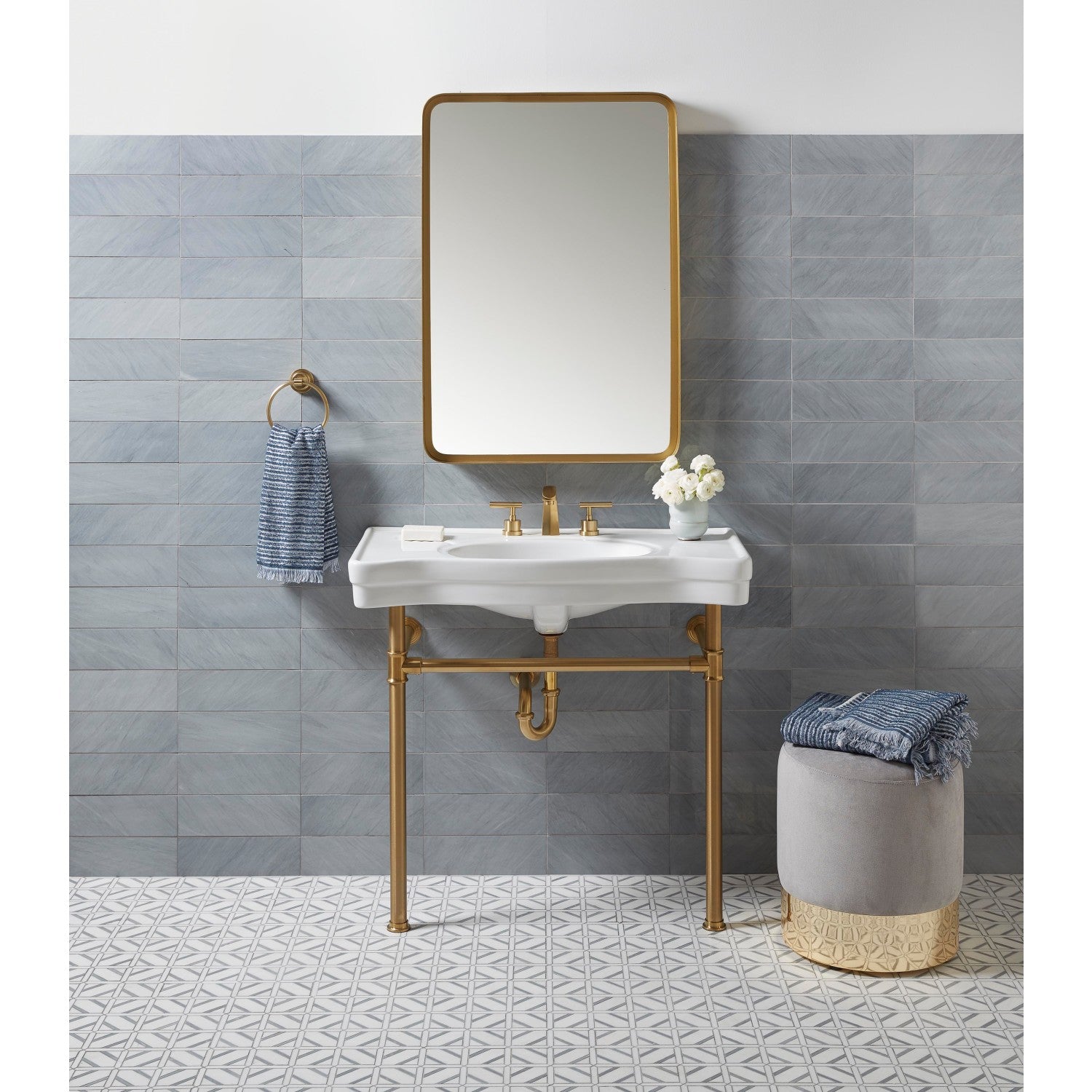 Kingston Trimscape KB2007 Brass Pop-Up Bathroom Sink Drain with Overflow, 22 Gauge, Brushed Brass
