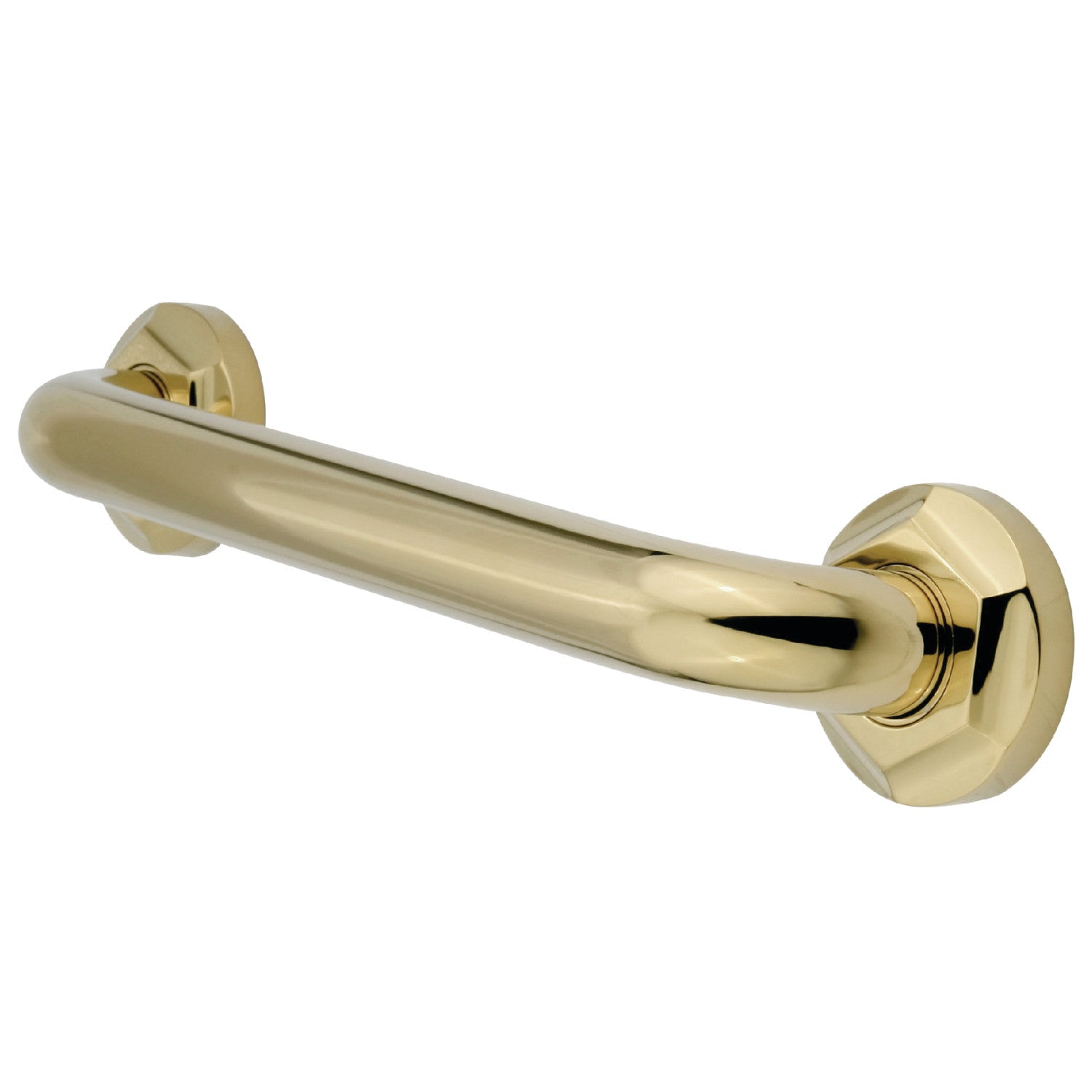 Kingston Tulare DR714122 - Metropolitan 12-Inch x 1-1/4-Inch O.D. Brass Decorative Grab Bar, Polished Brass