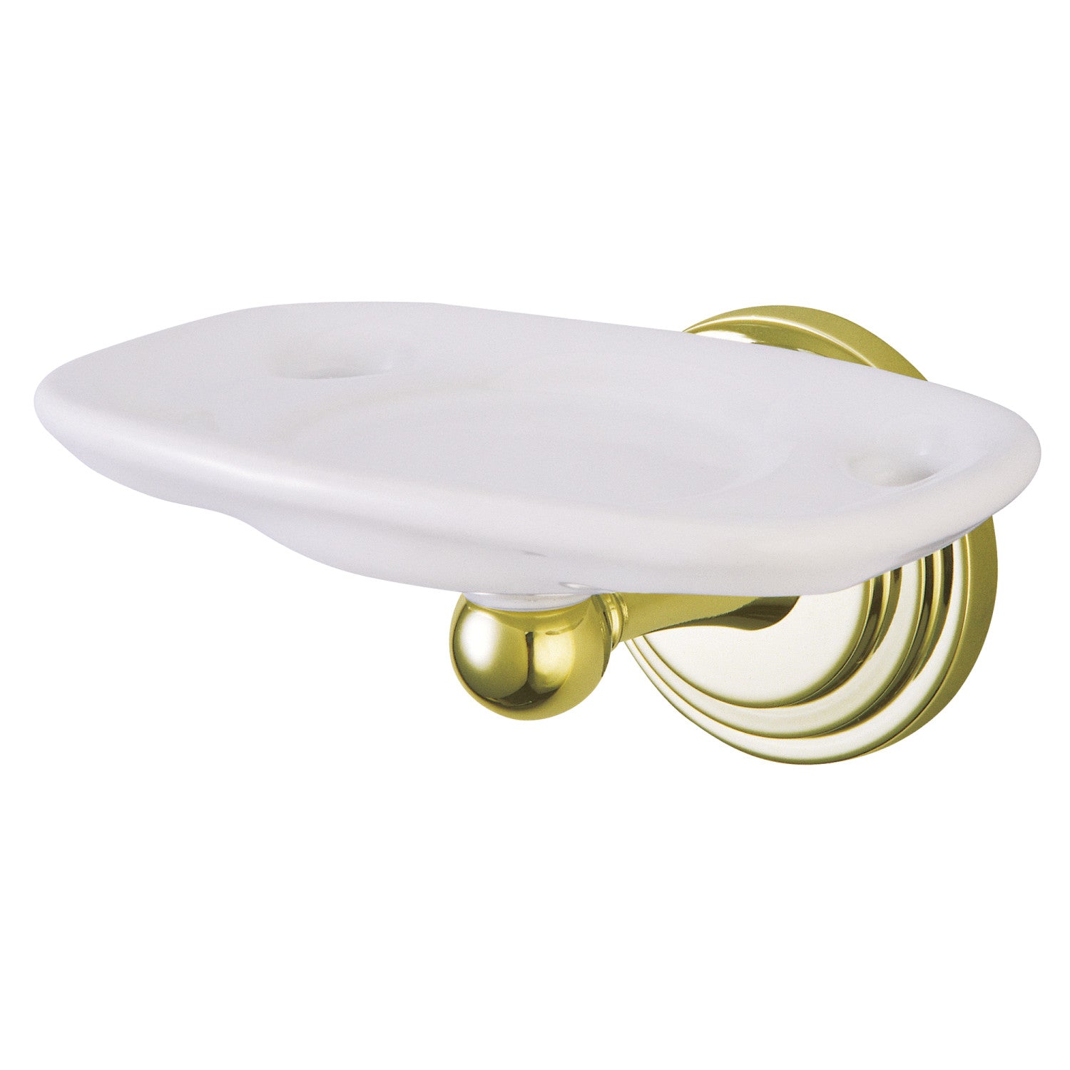 Kingston Sona BA2716PB - Porte-brosse à dents et gobelet Milano, laiton poli