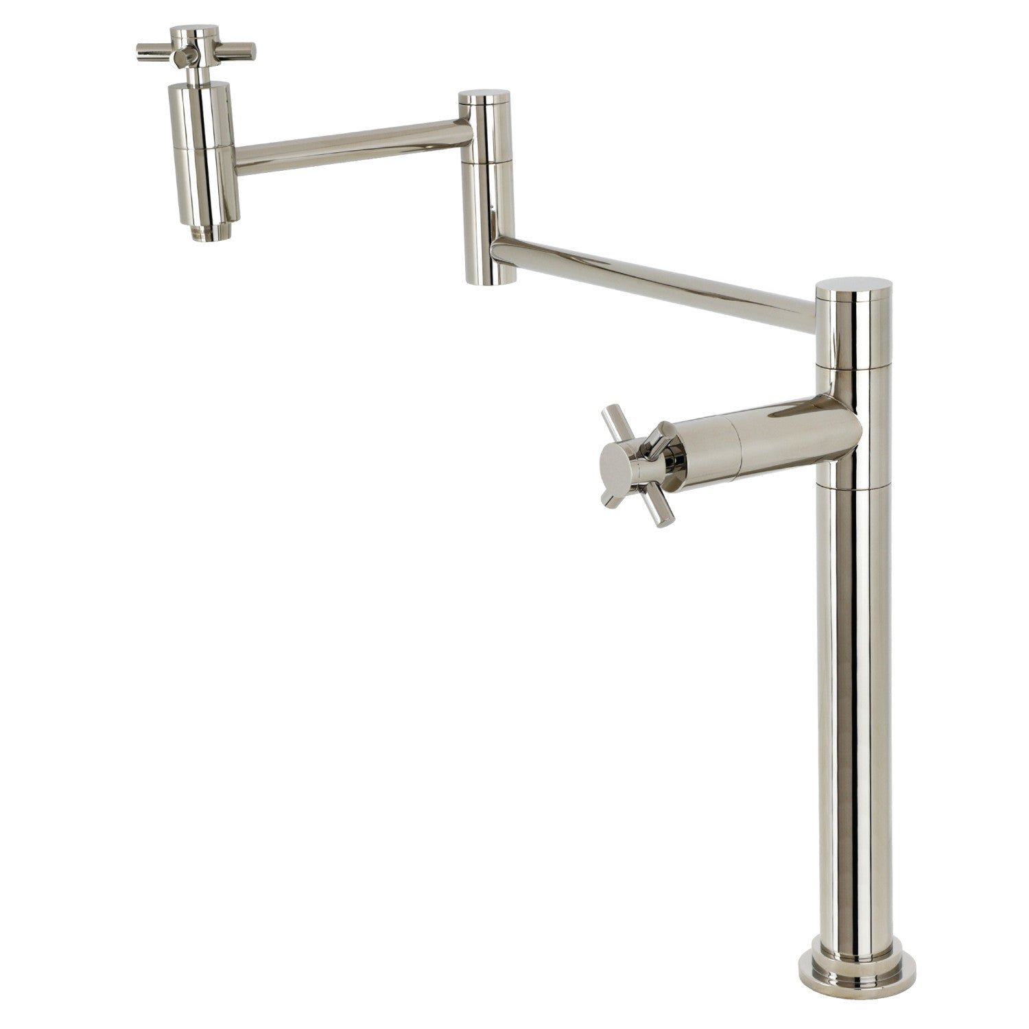 Kingston Sona KS8706DX - Concord 1 - Robinet de remplissage de pot de montage de plate-forme, nickel poli