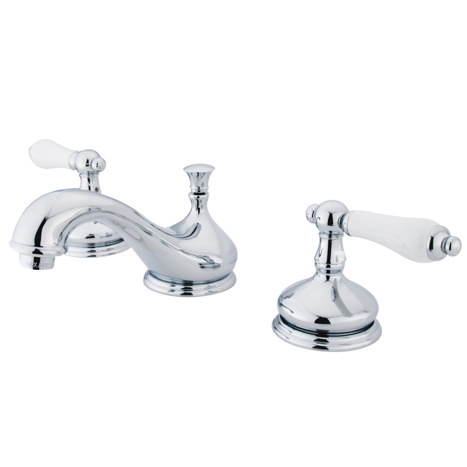 Kingston Heirloom KS1161PL - Robinet de salle de bains à grande échelle avec couvercle en laiton, chromé poli