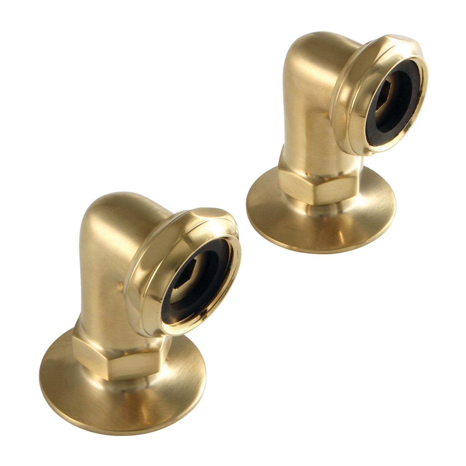 Kingston Aqua Vintage AE2RS7 2-Inch Deck Mount Tub Faucet Riser, Brushed Brass