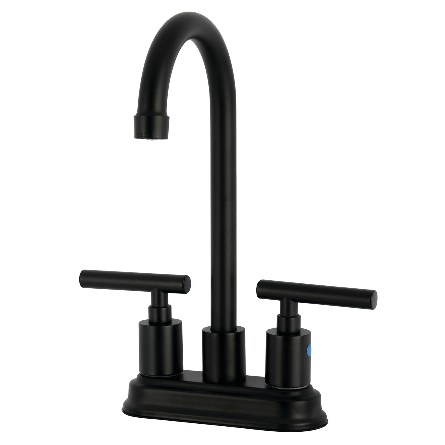 Kingston Sona KB8490CML - Robinet de bar à deux poignées 2 trous, noir mat