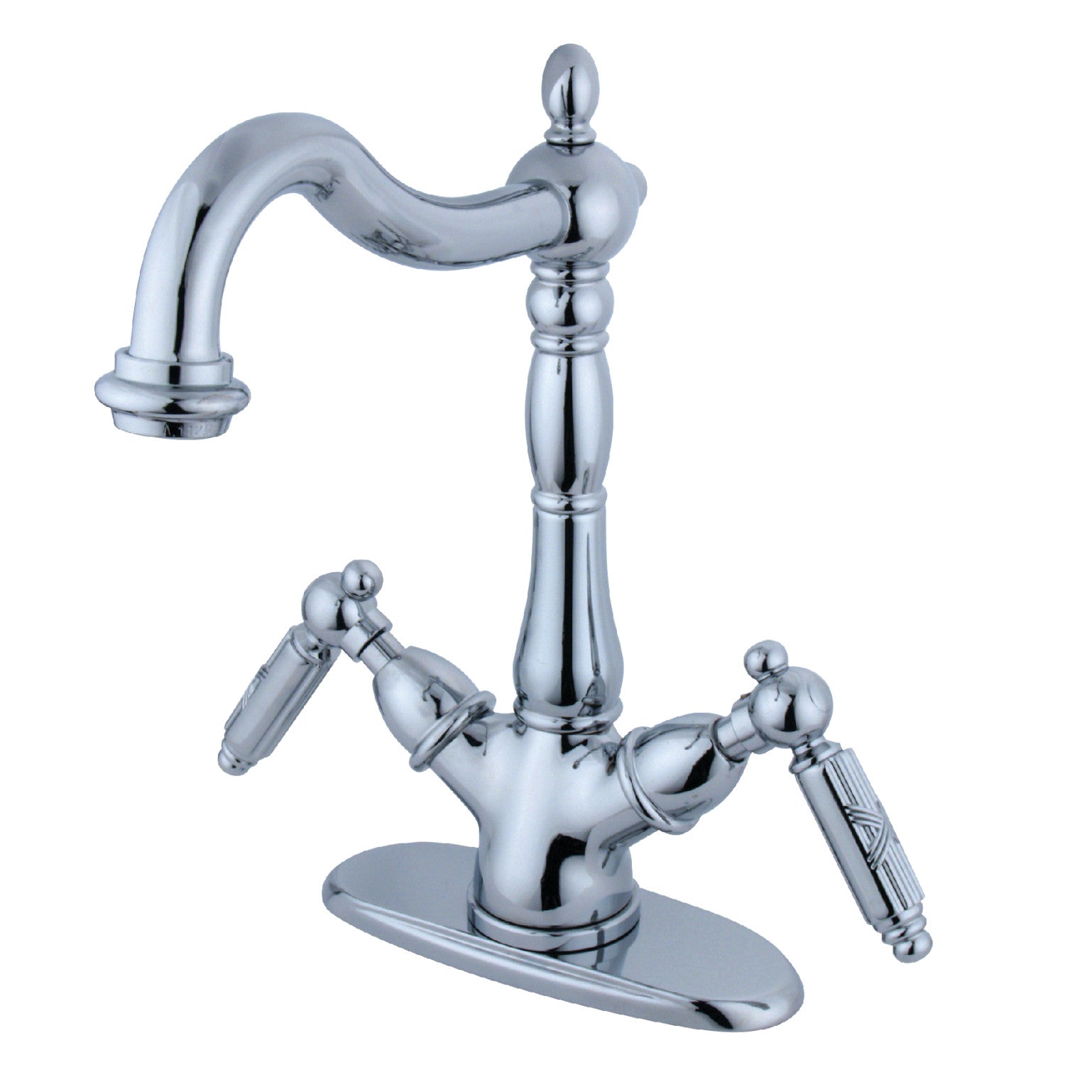 Kingston Heirloom KS1491GL - Robinet de bateau à deux poignées Heritage 1-or-3, chrome poli