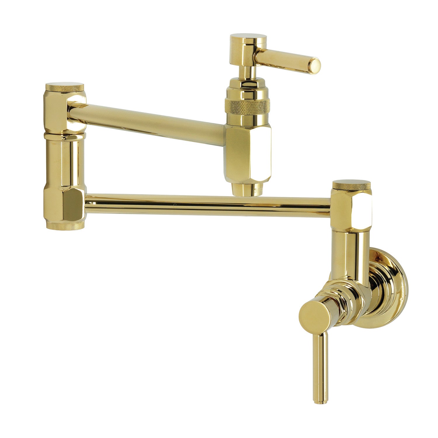 Kingston Sona KS5102DL - Robinet de remplissage de pot de montage mural Concord, laiton poli