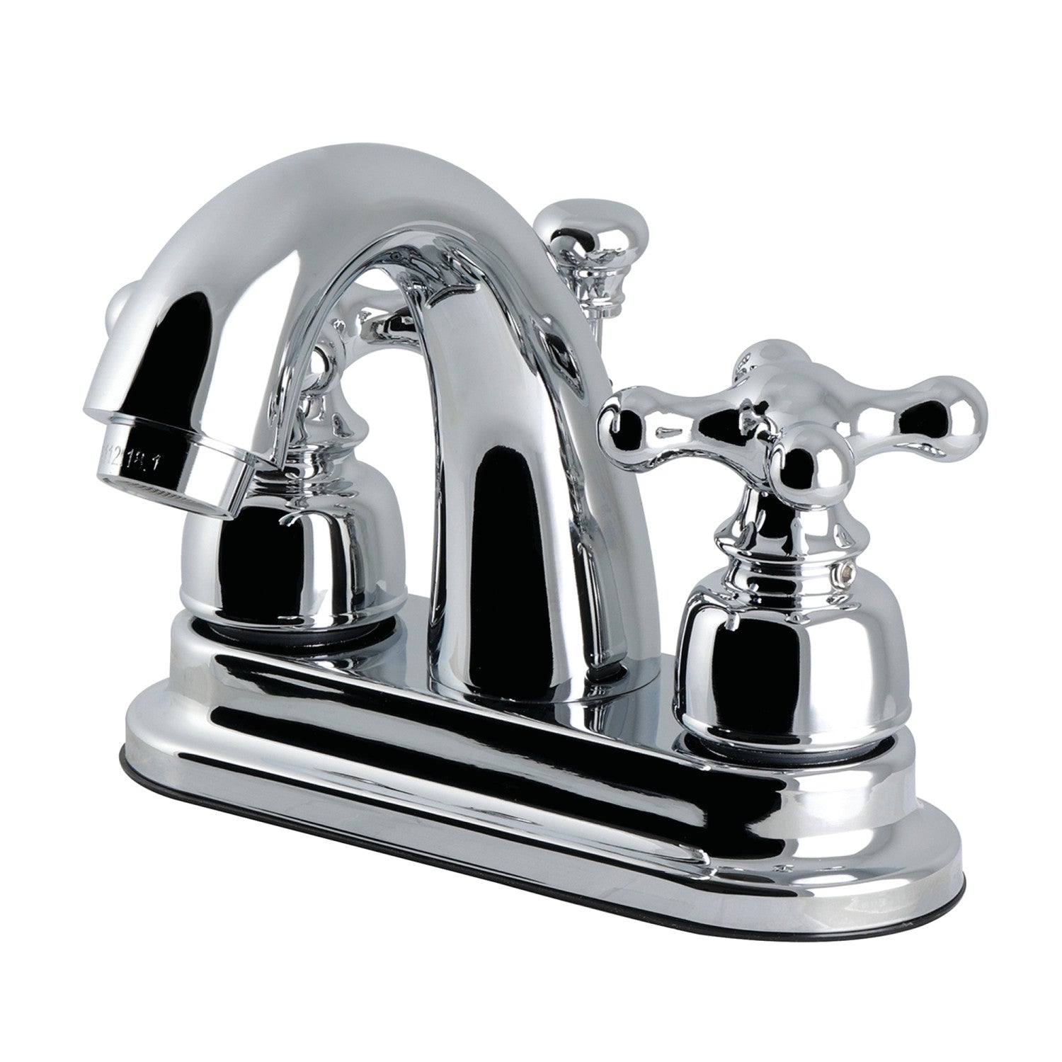 Kingston Restoration FB5611AX Double-Handle 3 trous montage sur plage 4-Inch Centerset Robinet de salle de bains avec drain à tirette, chrome poli