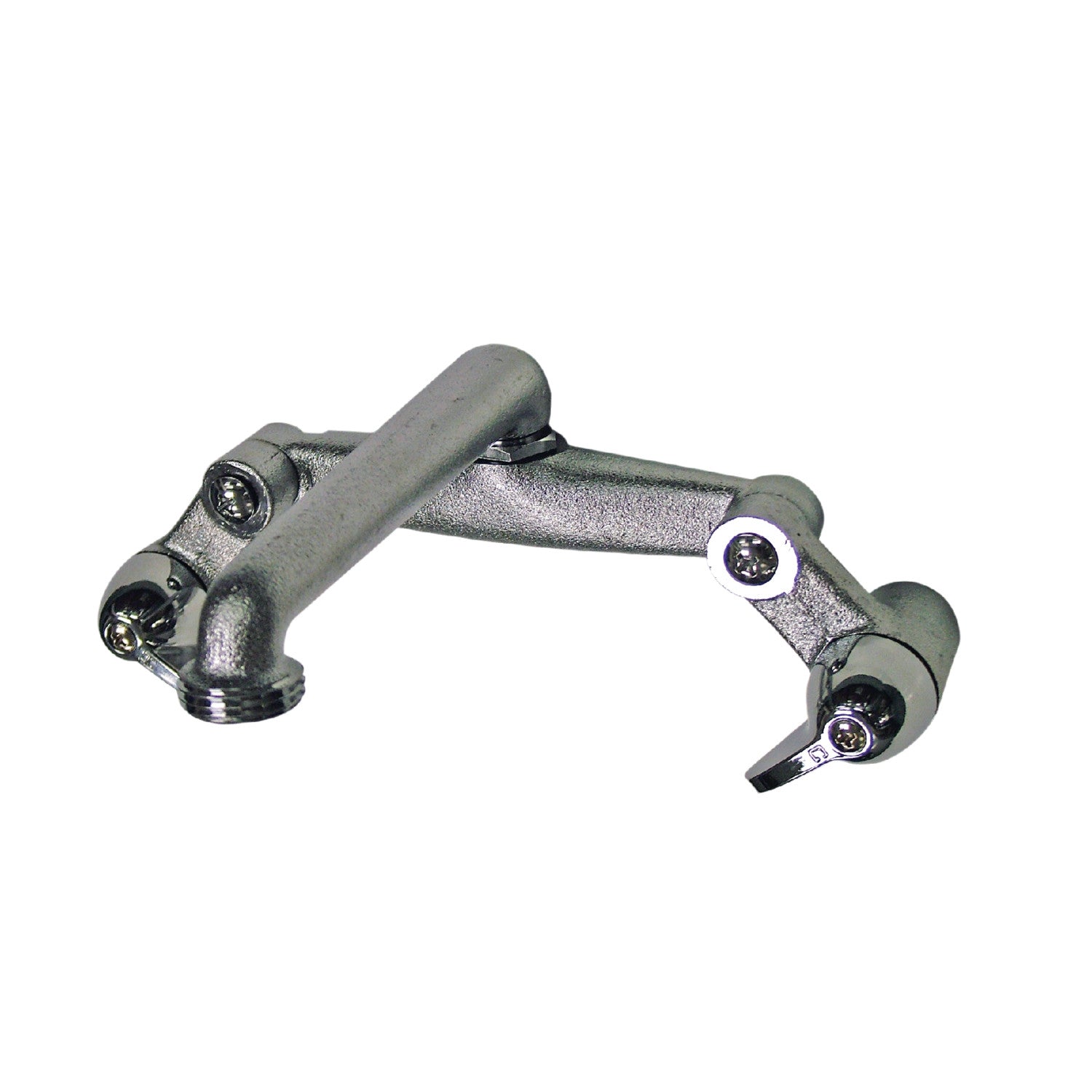 Kingston KF202 Double-Handle 2-Hole Wall Mount Laundry Faucet, Polished Chrome