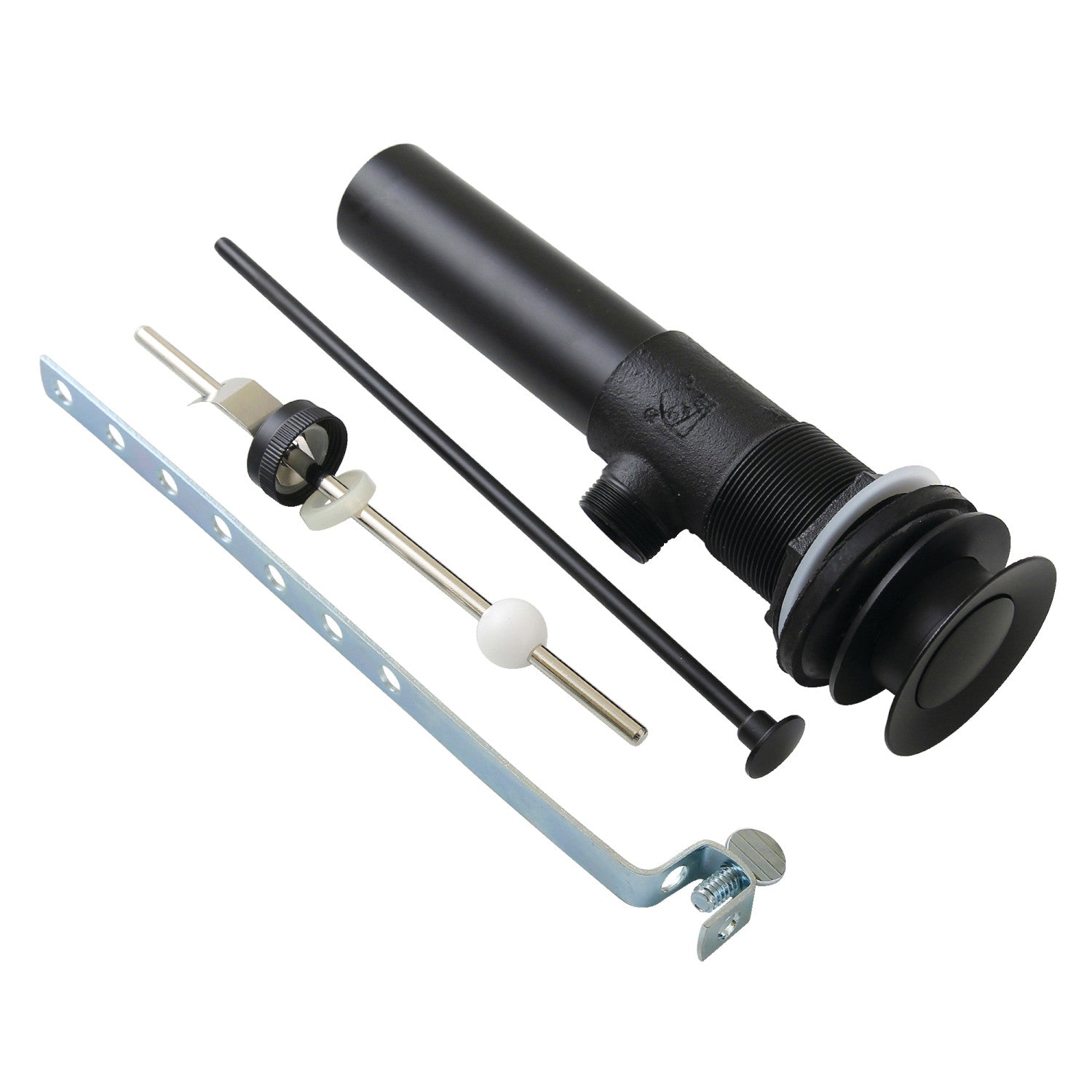 Kingston Made To Match KB1110MB Brass Pop-Up Bathroom Sink Drain with Overflow, 22 Gauge, Matte Black
