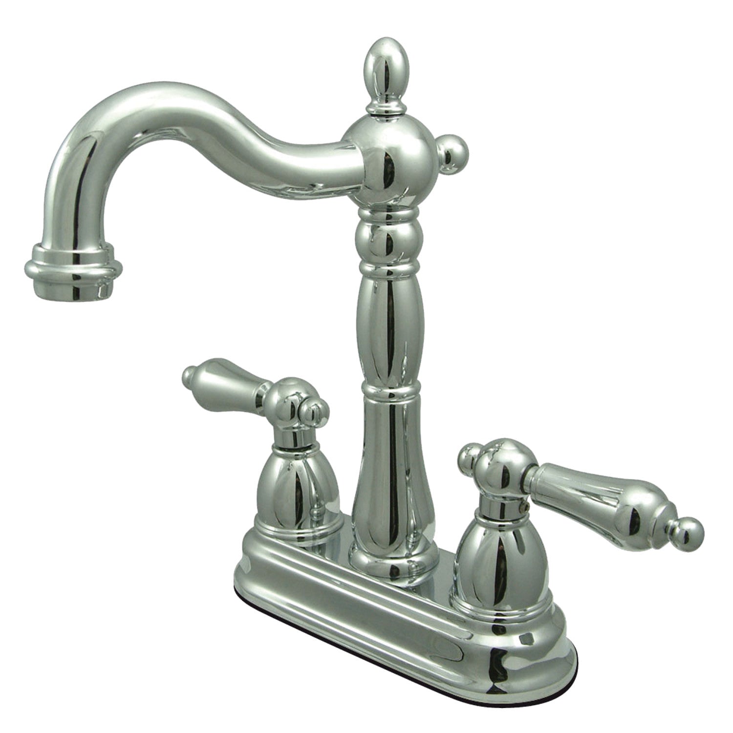 Kingston Heirloom KB1491AL - Robinet de bar à deux poignées Heritage 2 trous, chrome poli