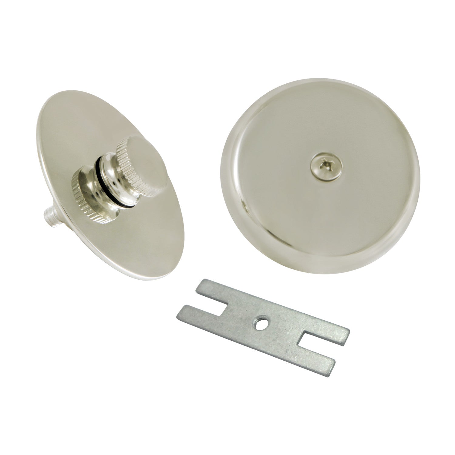 Kingston Heirloom DTL5303A6 - Trimscape Zinc Alloy Lift and Turn Tub Drain Replacement Trim Kit, Polished Nickel