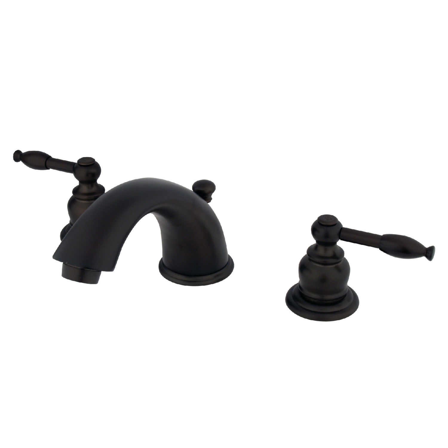 Kingston Heirloom GKB965KL - Robinet de salle de bains à entraxe large avec drain à tirette, bronze à l'huile frotté