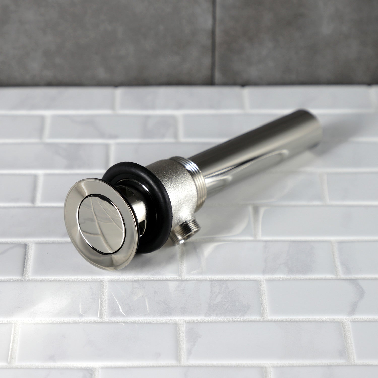Kingston Made To Match KBT2126 Brass Pop-Up Bathroom Sink Drain with Overflow, 22 Gauge, Polished Nickel
