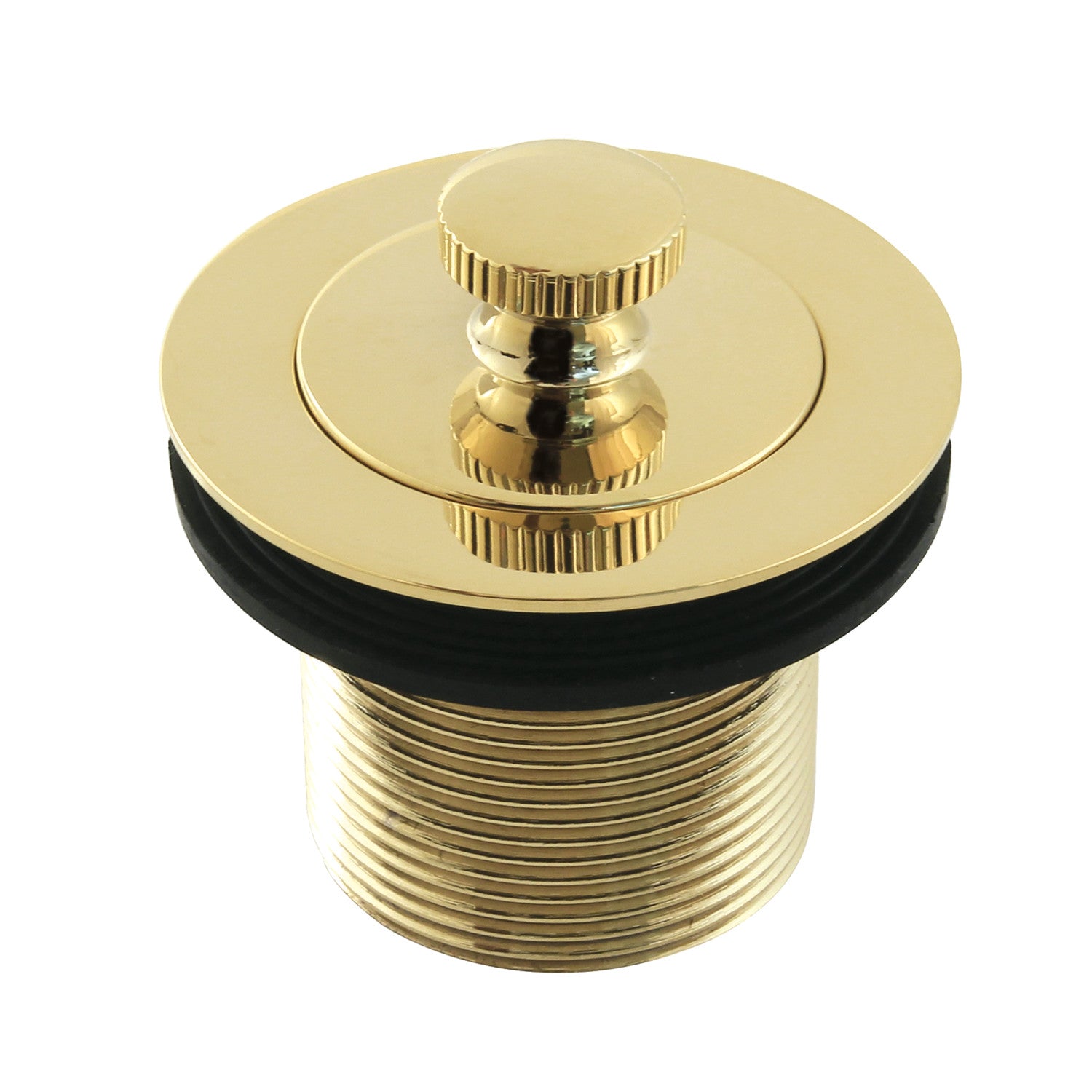Kingston Heirloom DLT15PB - Made To Match 1-1/2-Inch Lift and Turn Tub Drain with 1-1/2-Inch Body Thread, Polished Brass