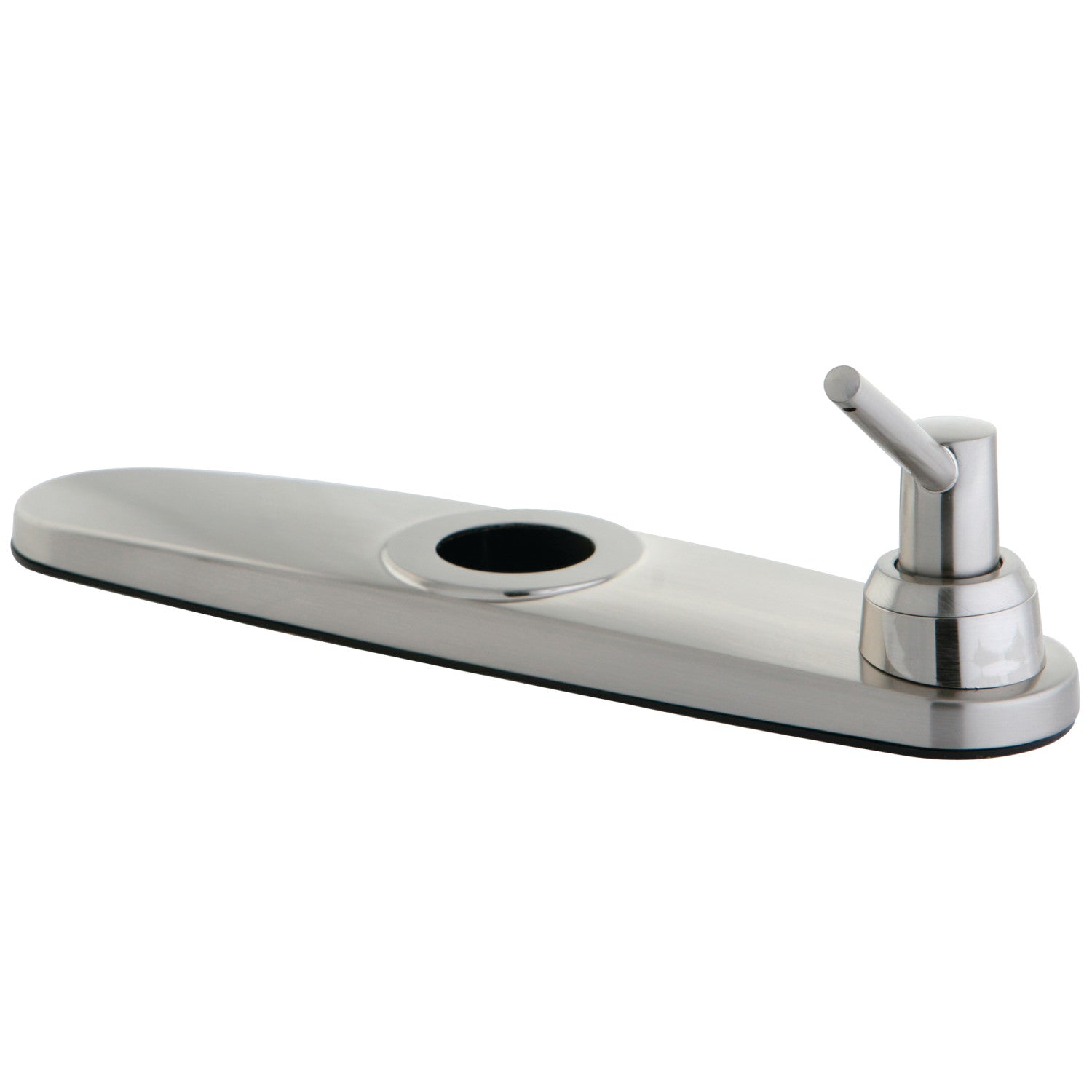 Kingston KBDK708 1-5/16" I.D. Plaque de plate-forme de robinet en alliage de zinc avec distributeur de savon, nickel brossé