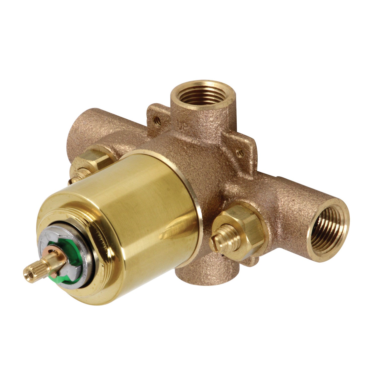 Kingston Chatham KB657V Pressure Balanced Tub and Shower Valve, with Stops, Brushed Brass
