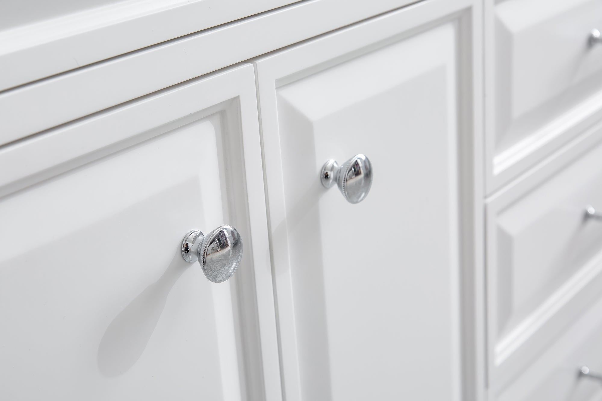 Kingston Luxe PA72QZ01PW - 72 in. x 22 in. Bathroom Vanity Quartz Top and White Basin, Pure White