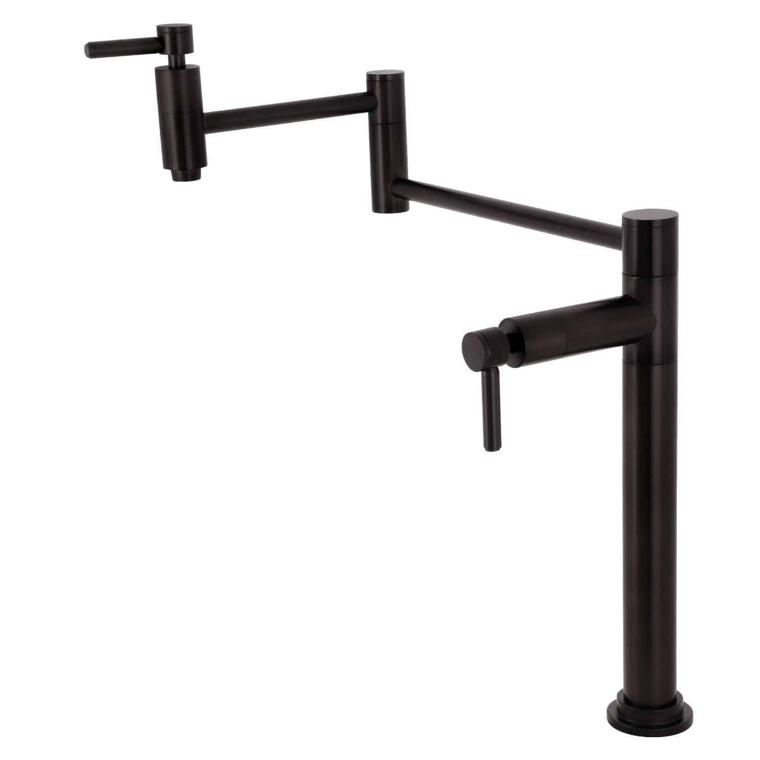 Kingston Sona KS8705DL - Concord 1 trou Robinet de remplissage de pot de montage de plate-forme, bronze frotté à l'huile