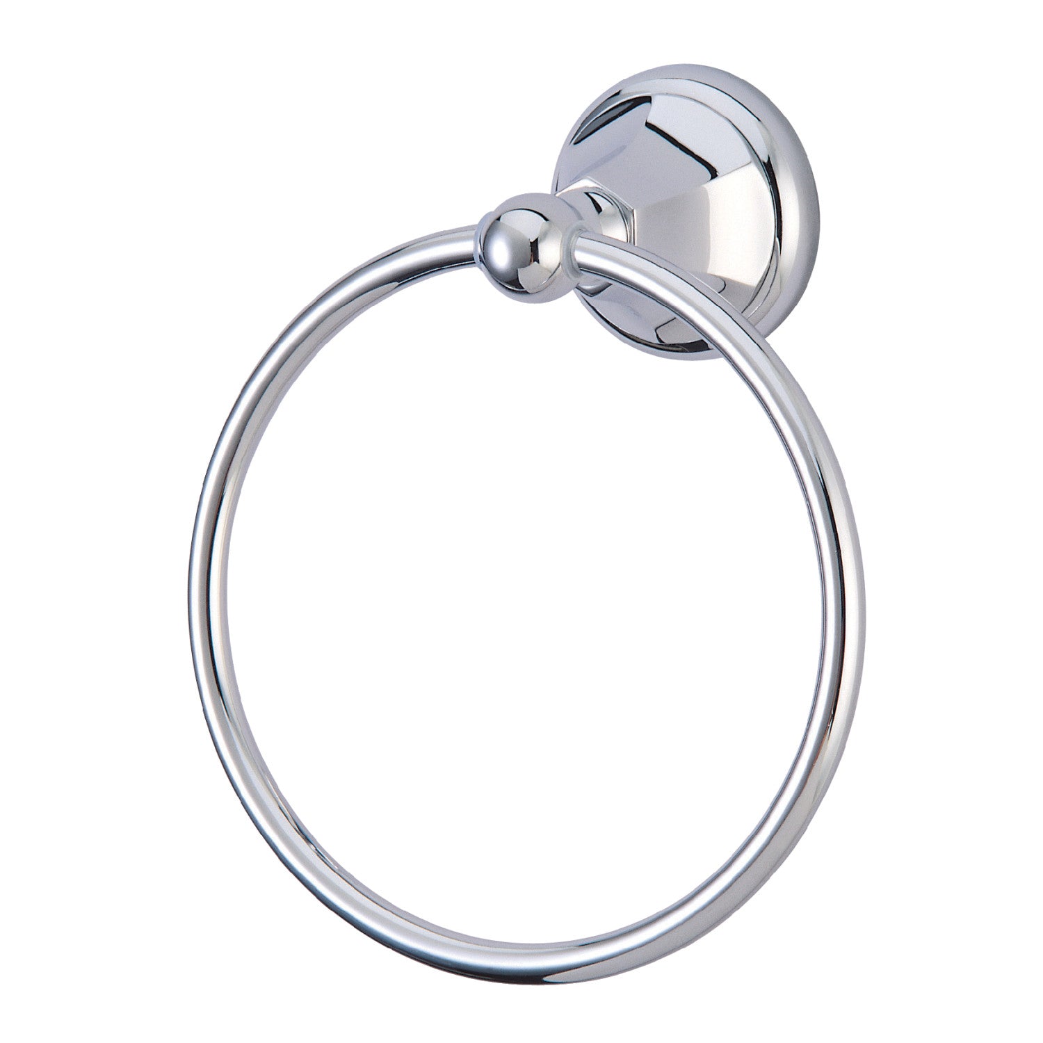 Kingston Tulare BA4814C - Metropolitan 6-Inch Towel Ring, Polished Chrome