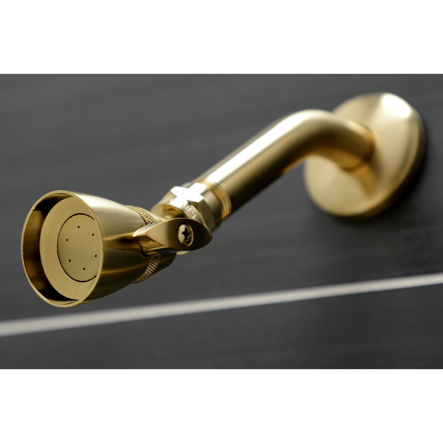 Kingston Heirloom KB237AX - Victorian Triple-Handle Tub and Shower Faucet, Brushed Brass