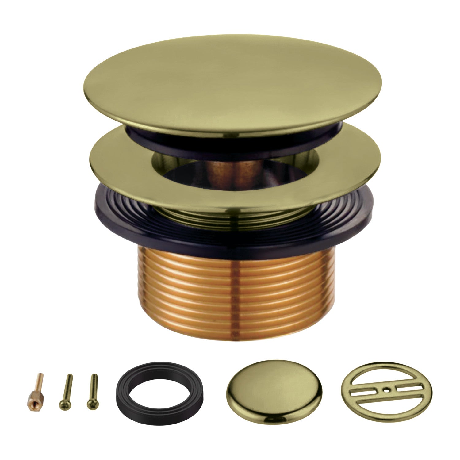 Kingston Sona KBU2003 - Eugene Toe Touch Tub Drain Conversion Kit, Antique Brass