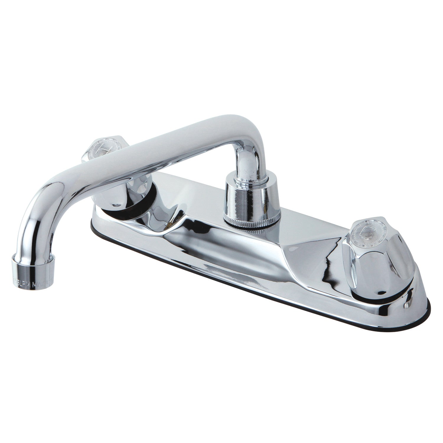 Kingston KF101 Robinet de cuisine central à deux poignées 2 trous 8, chrome poli