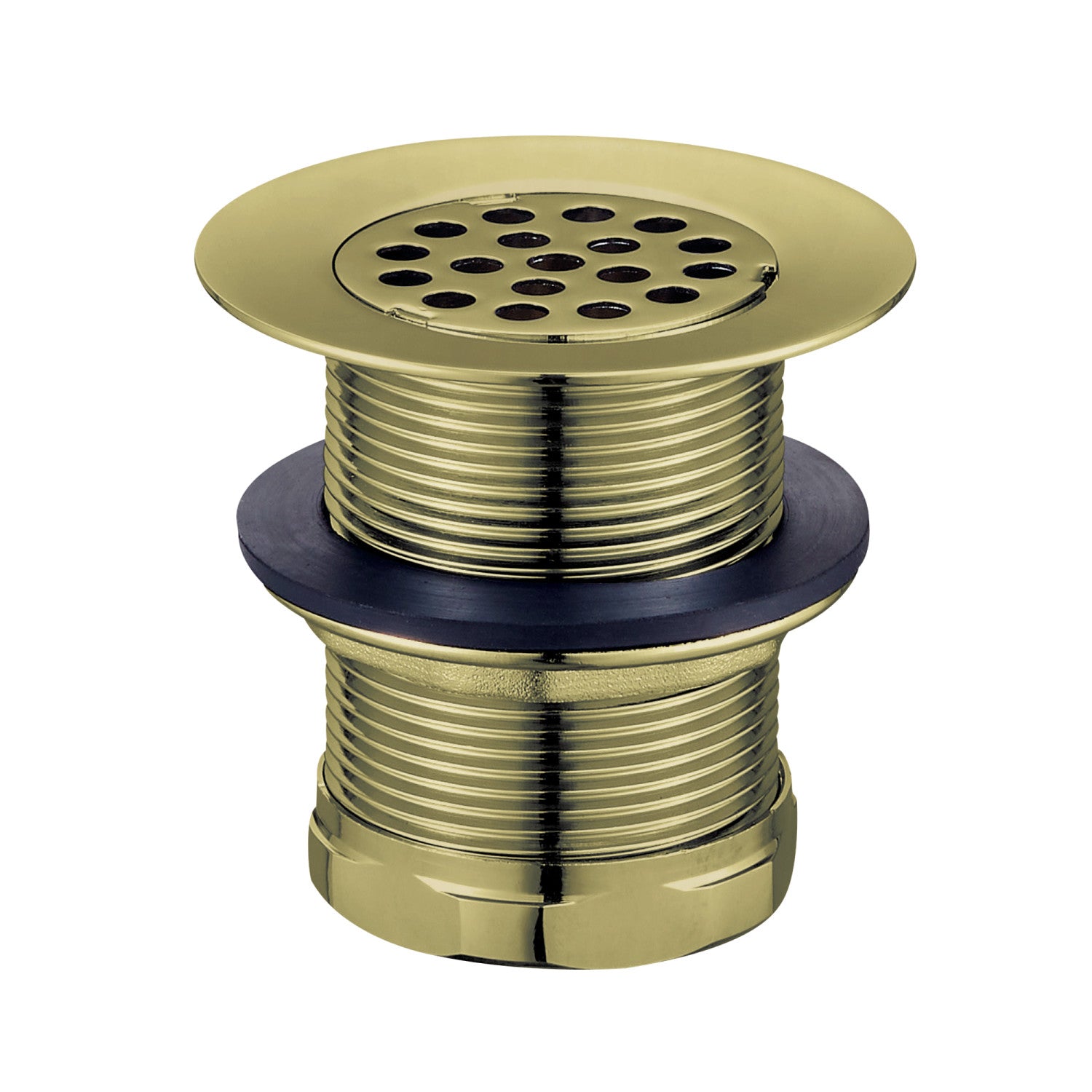Kingston Tulare KBU1003 - Seattle 2-Inch Brass Grid Bar/Utility Sink Basket Strainer, Antique Brass