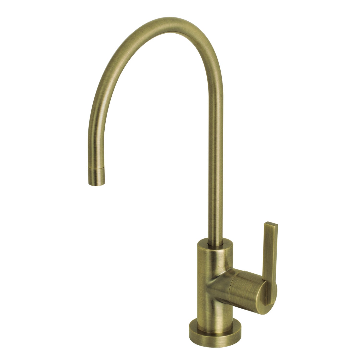 Kingston Sona KS8193CTL - Robinet de filtration d'eau continental à une poignée 1 trou, laiton antique