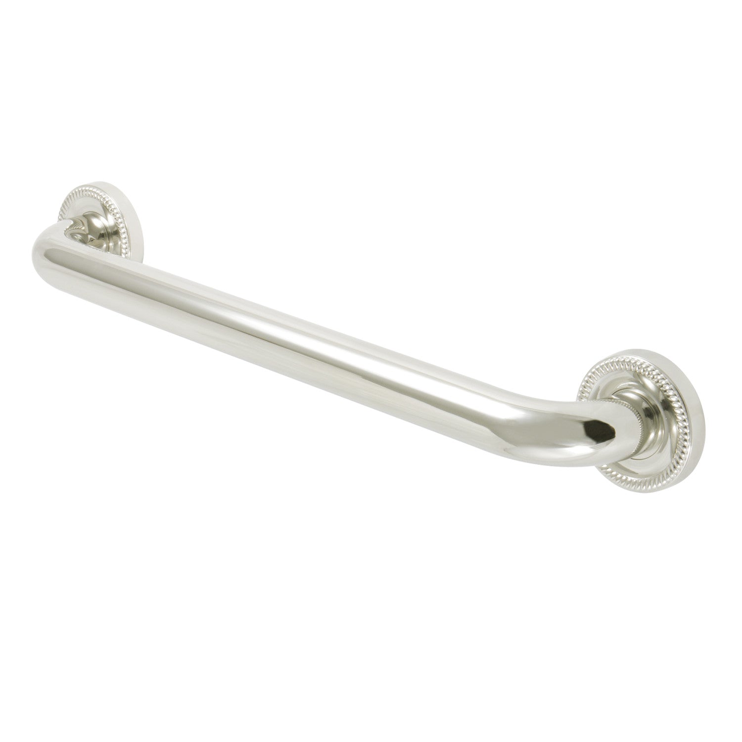 Kingston Heirloom DR914166 - Camelon 16-Inch x 1-1/4-Inch O.D. Brass Decorative Grab Bar, Polished Nickel