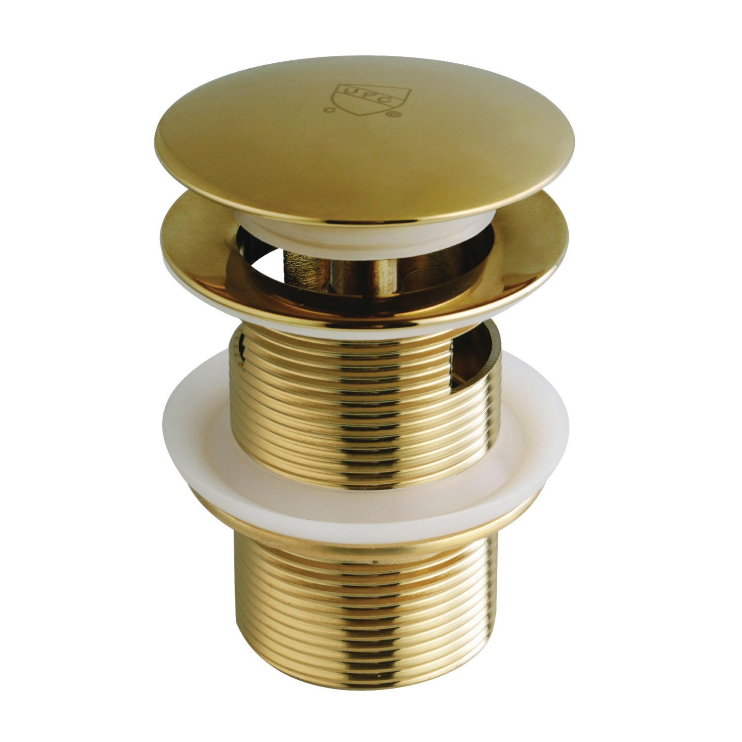 Kingston Sona VTDESHOEBB - Trimscape Brass Toe Touch Tub Drain Shoe with Overflow, Brushed Brass