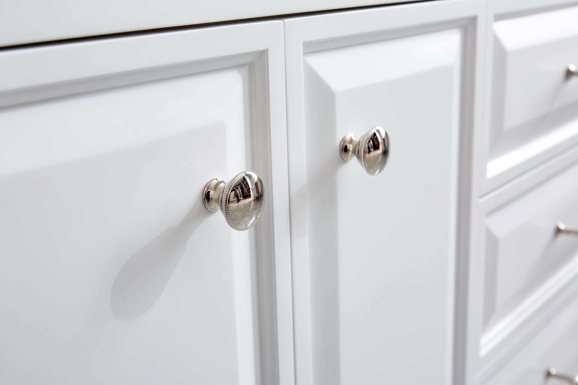 Kingston Luxe PA72QZ05PW - 72 in. x 22 in. Bathroom Vanity Quartz Top and White Basin, Pure White