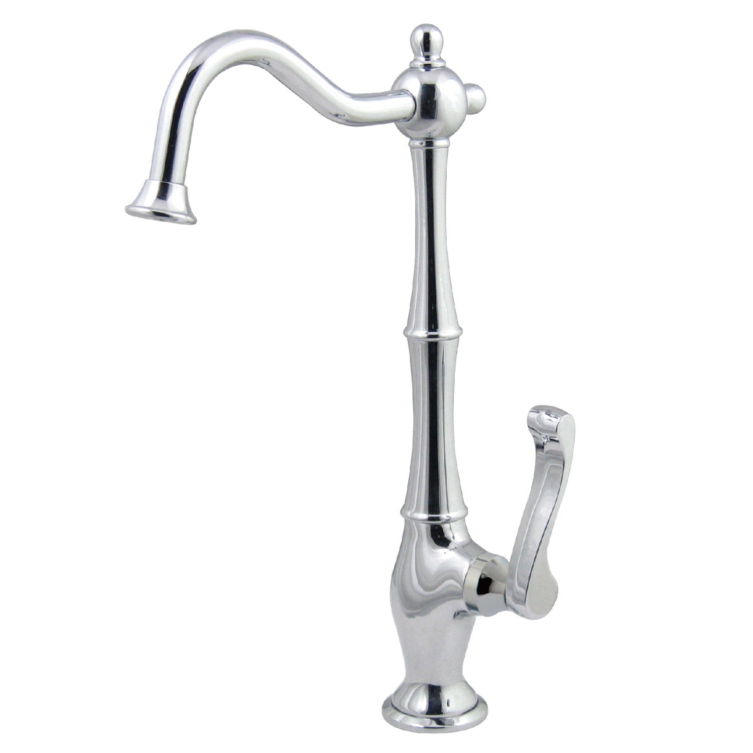 Kingston Heirloom KS1191FL - Robinet de filtration d'eau à une poignée Royale 1 trou, chrome poli