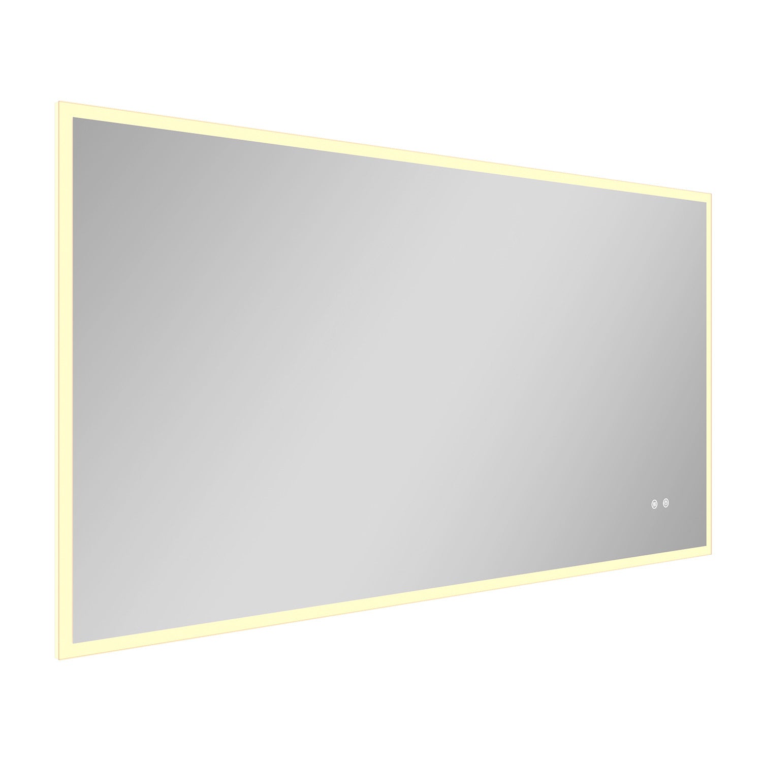 Kingston Aurora MR2016030 30-Inch x 60-Inch LED Bathroom Mirror, Front and Back Light, Anti-Fog, Dimmable Touch Sensor Lighted Mirror, Silver