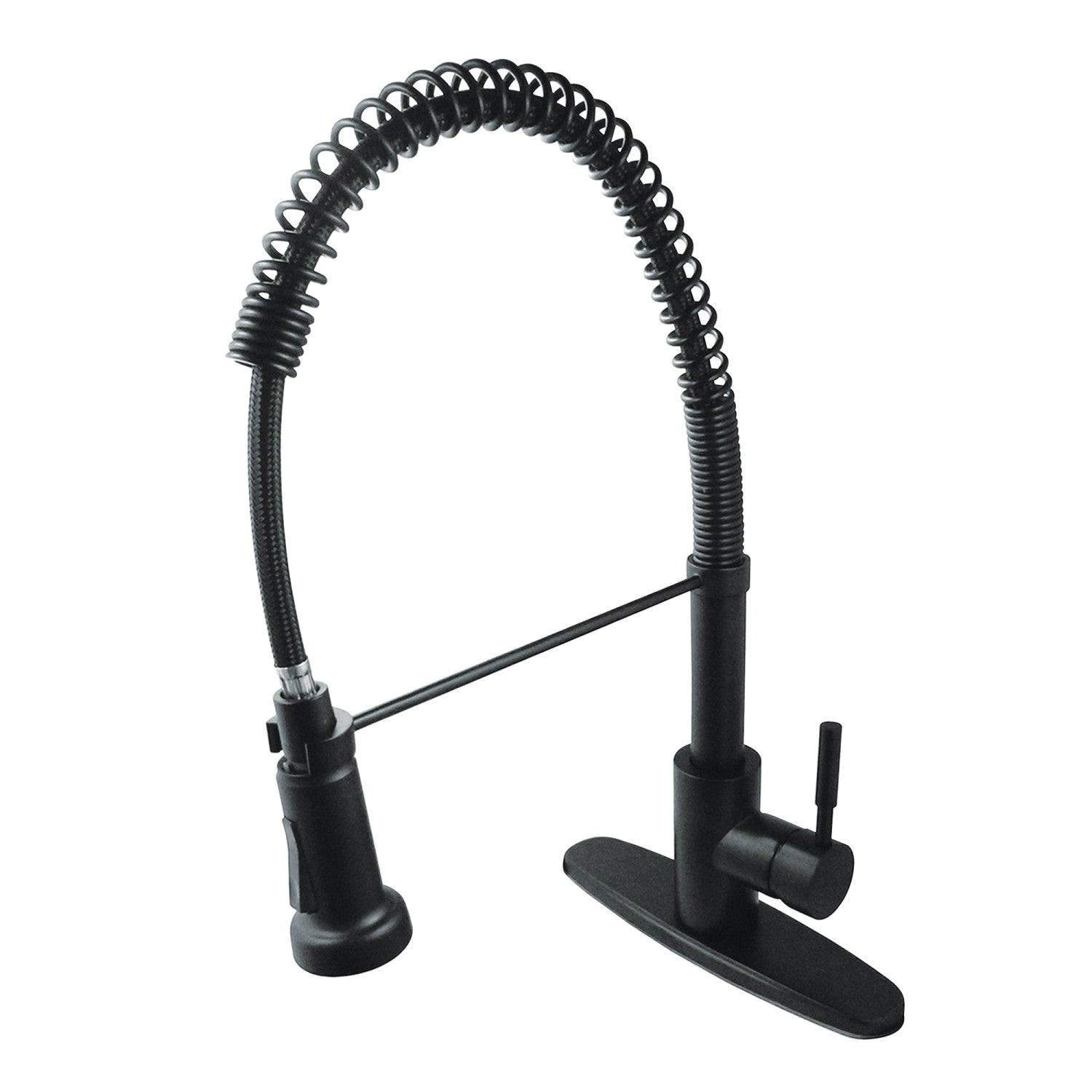 Kingston Sona GSY8880DL - Concord Robinet de cuisine pré-rinçage monomanche 1-or-3, noir mat