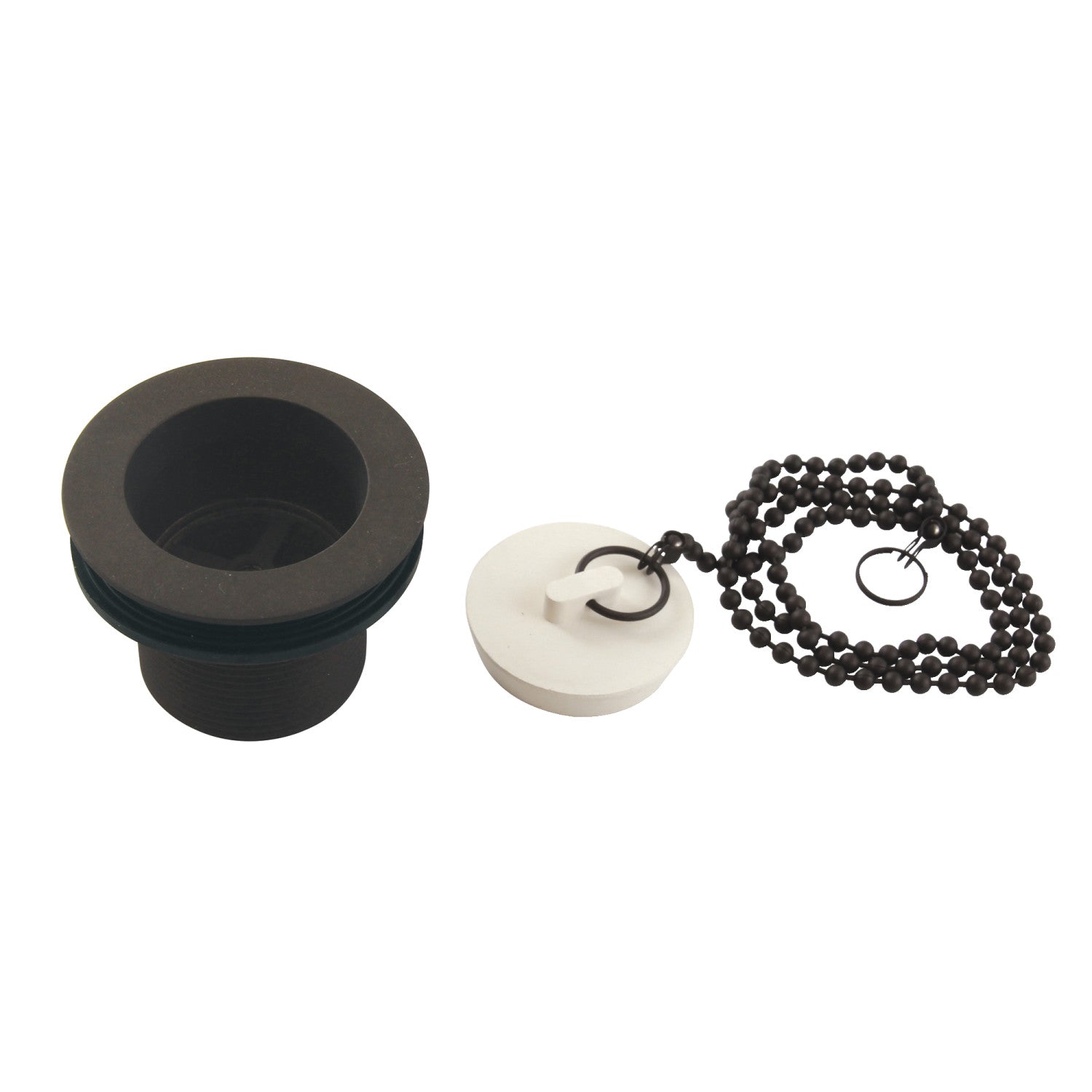Kingston Heirloom DSP15ORB - Made To Match 1-1/2-Inch Chain and Stopper Tub Drain with 1-1/2-Inch Body Thread, Oil Rubbed Bronze