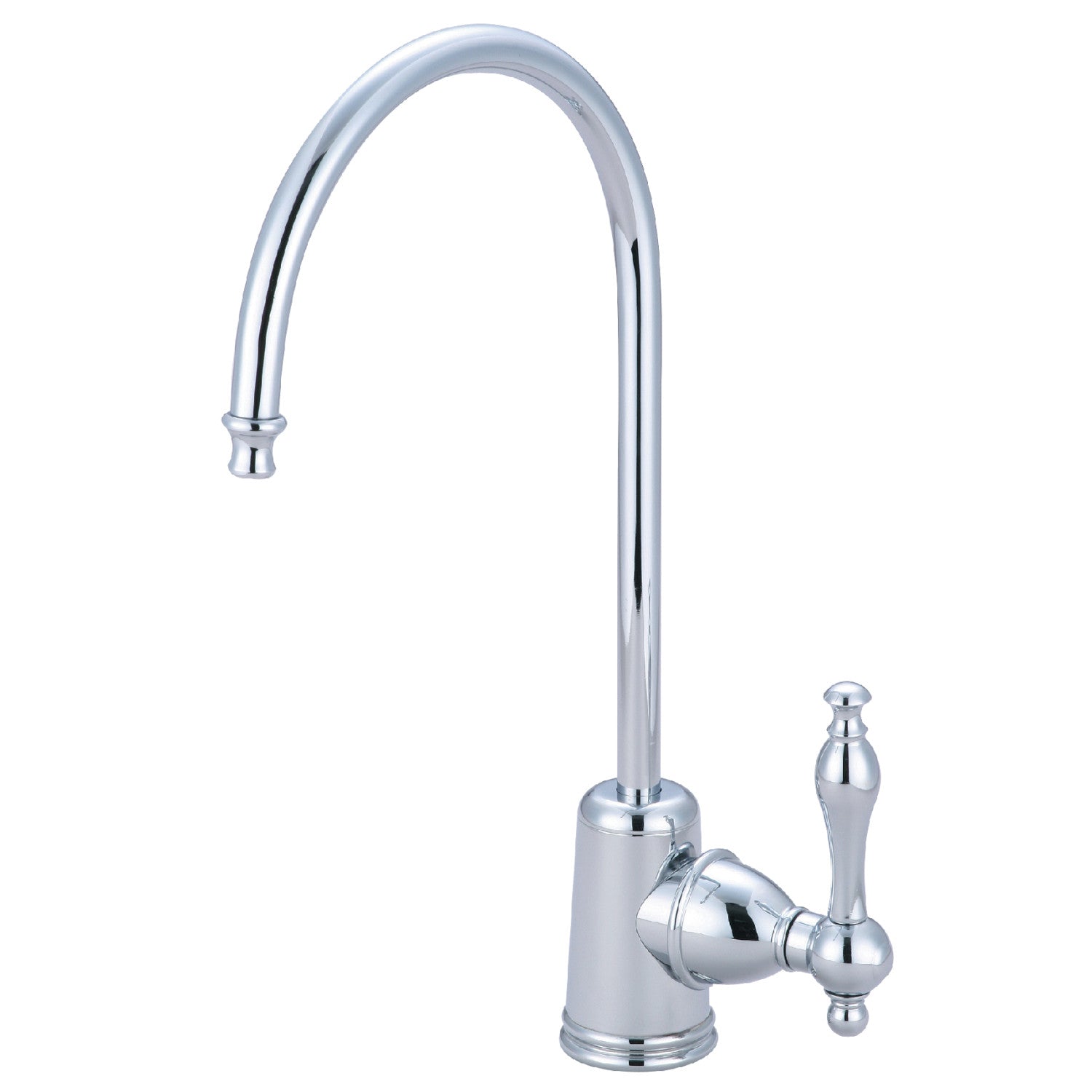 Kingston Heirloom KS7191NL - Robinet de filtration d'eau à une poignée de Naples 1 trou, chrome poli