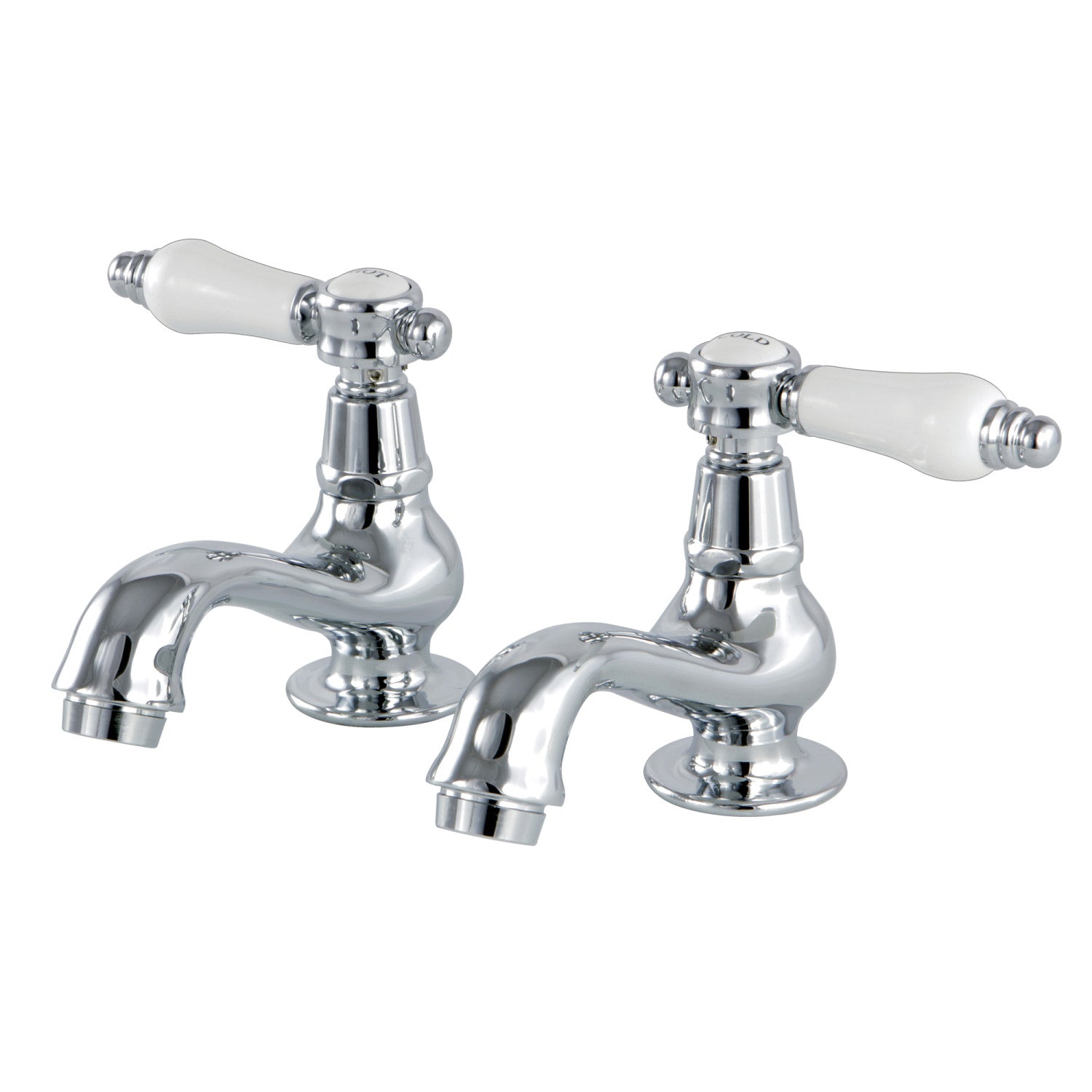 Kingston Heirloom KS1101BPL - Robinet de robinet de lavabo à deux poignées Bel-Air, chrome poli