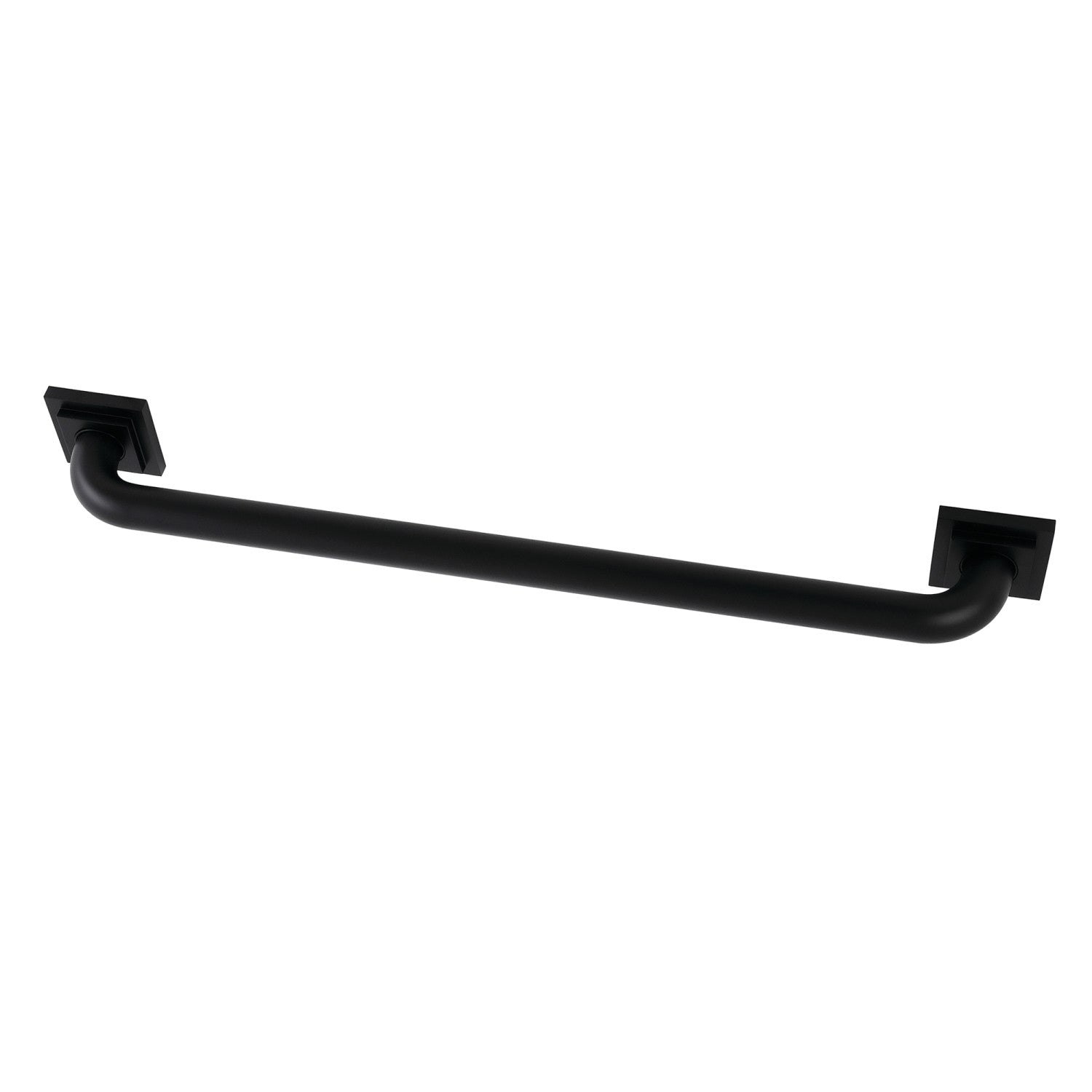 Kingston Sona DR614240 - Claremont 24-Inch x 1-1/4-Inch O.D. Brass Decorative Grab Bar, Matte Black