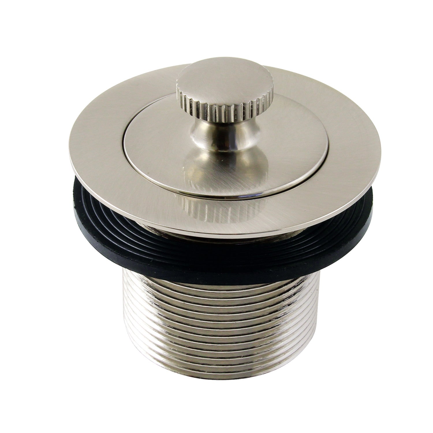Kingston Heirloom DLT15SN - Made To Match 1-1/2-Inch Lift and Turn Tub Drain with 1-1/2-Inch Body Thread, Brushed Nickel
